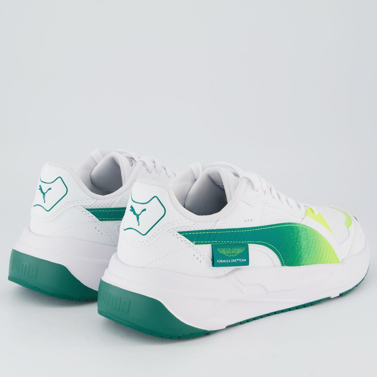 Tenis Puma Aston Martin Trinity 2 Branco e Verde Branco 3