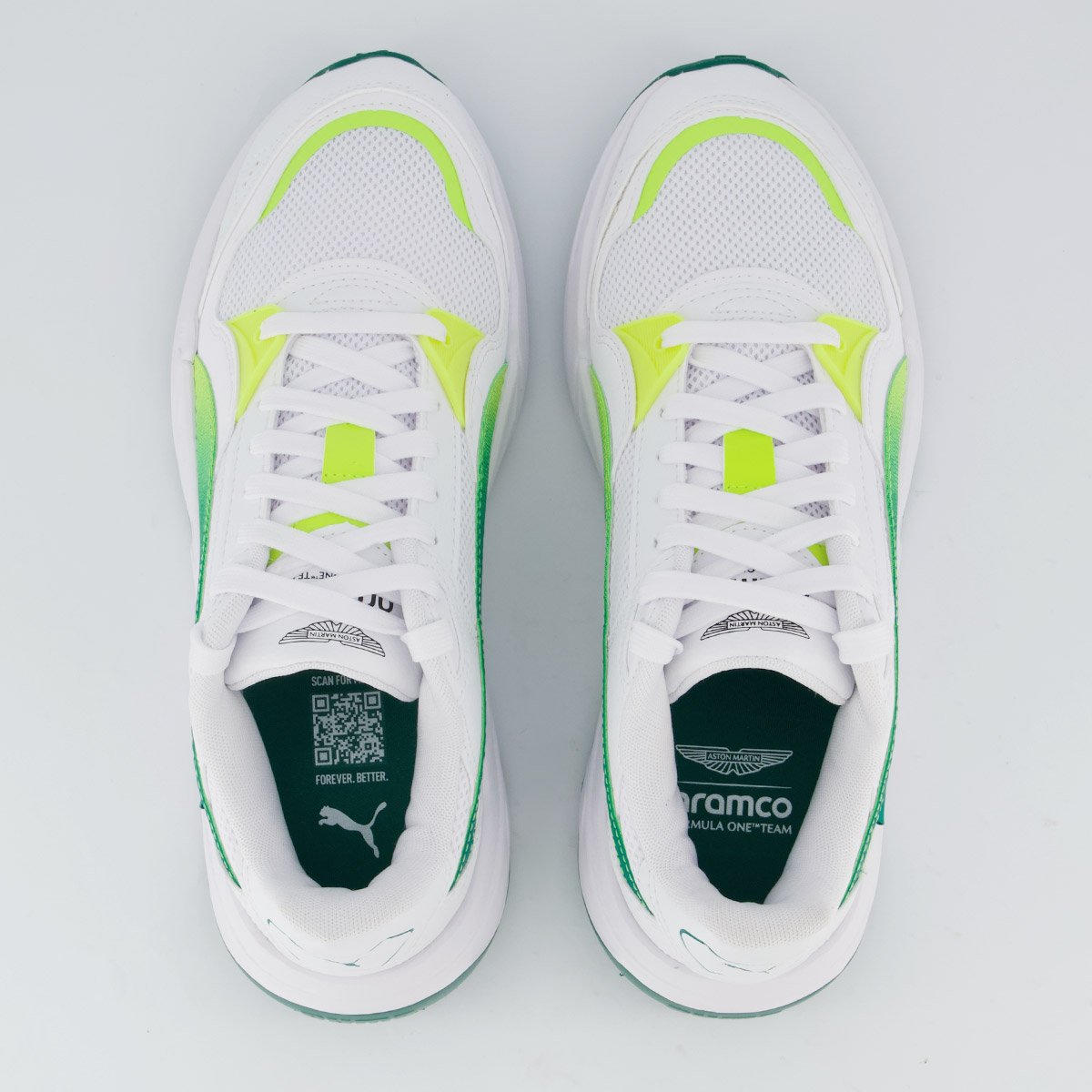 Tenis Puma Aston Martin Trinity 2 Branco e Verde Branco 4