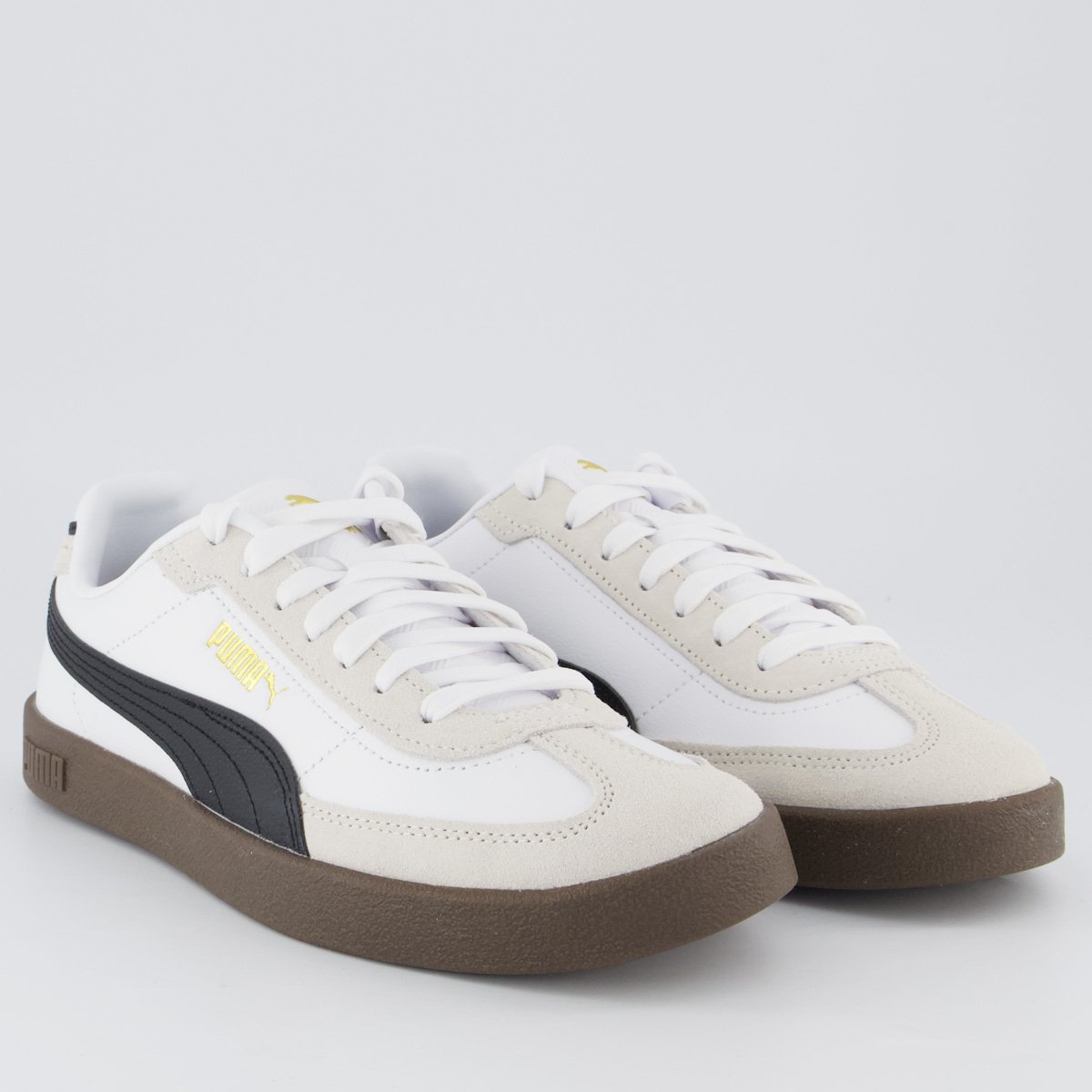 Tênis Puma Club II Era Wns Feminino Branco e Preto Branco 2