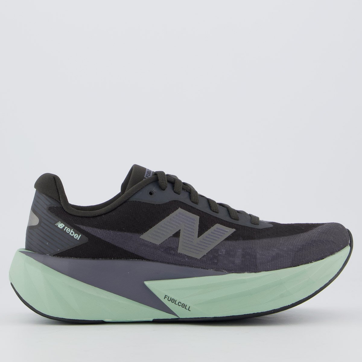 Tênis New Balance Fuelcell Rebel V5 Feminino Preto e Verde