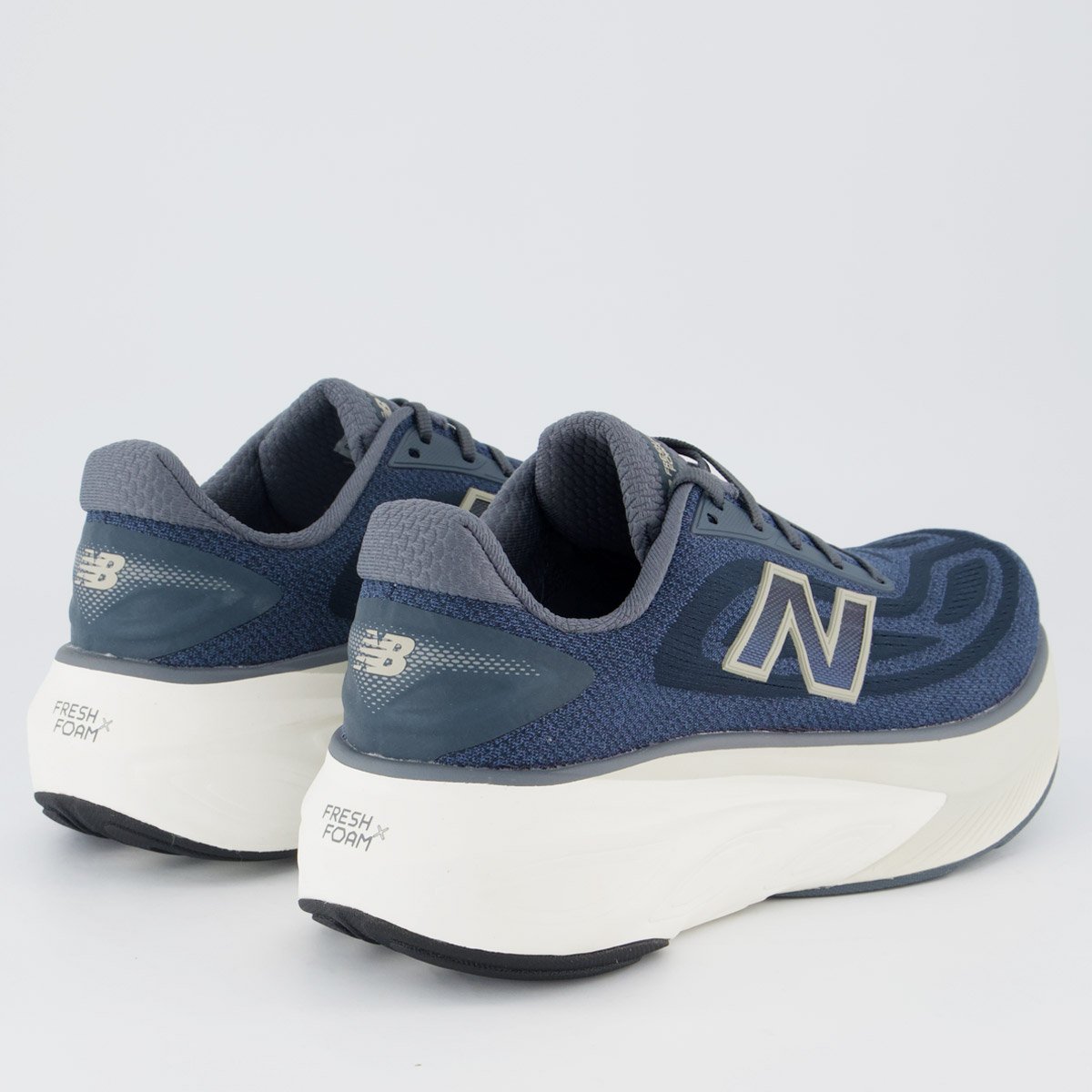 Tênis New Balance Fresh Foam X More V6 Grafite e Marinho Azul 3