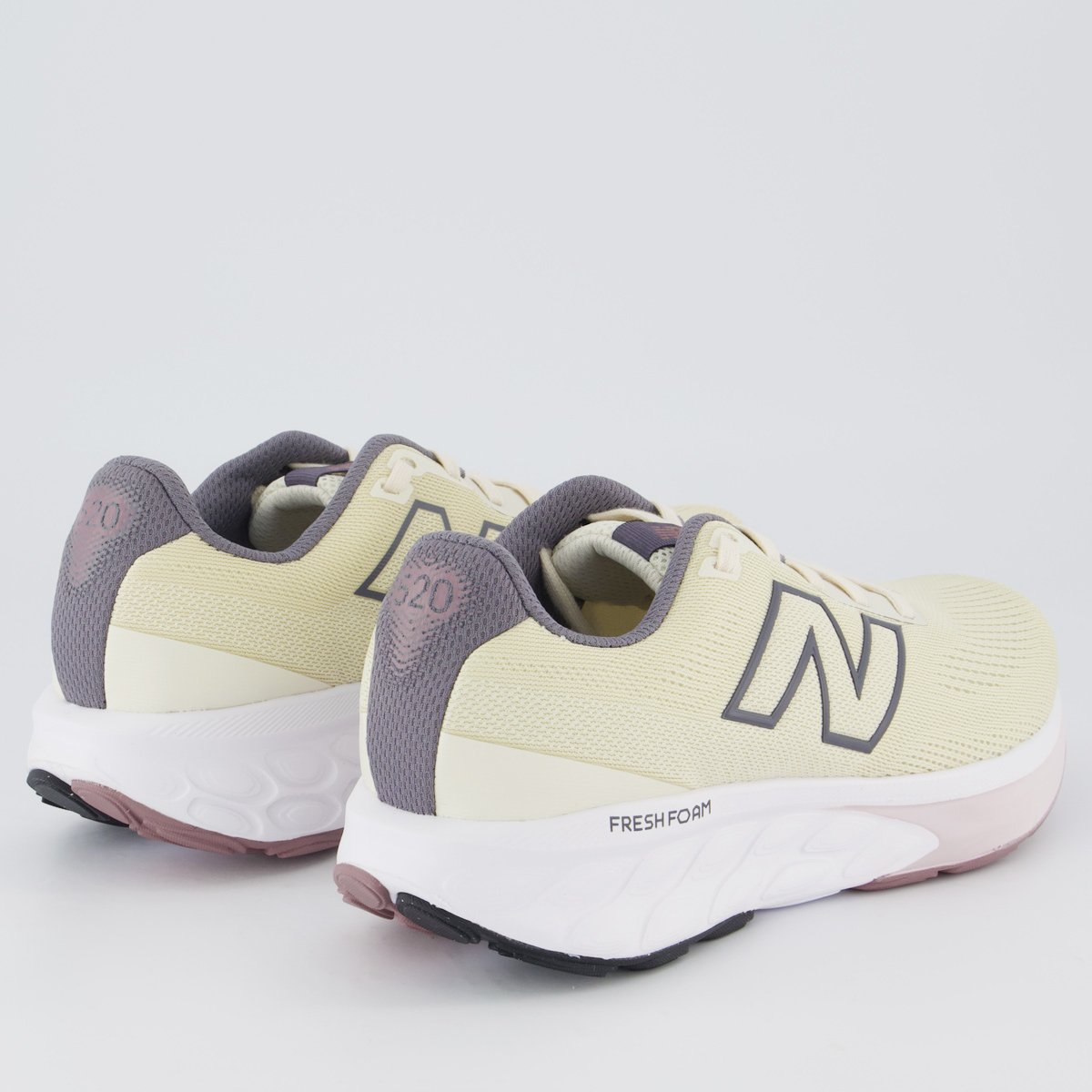 Tênis New Balance Fresh Foam 520 V9 Feminino Bege Bege 3