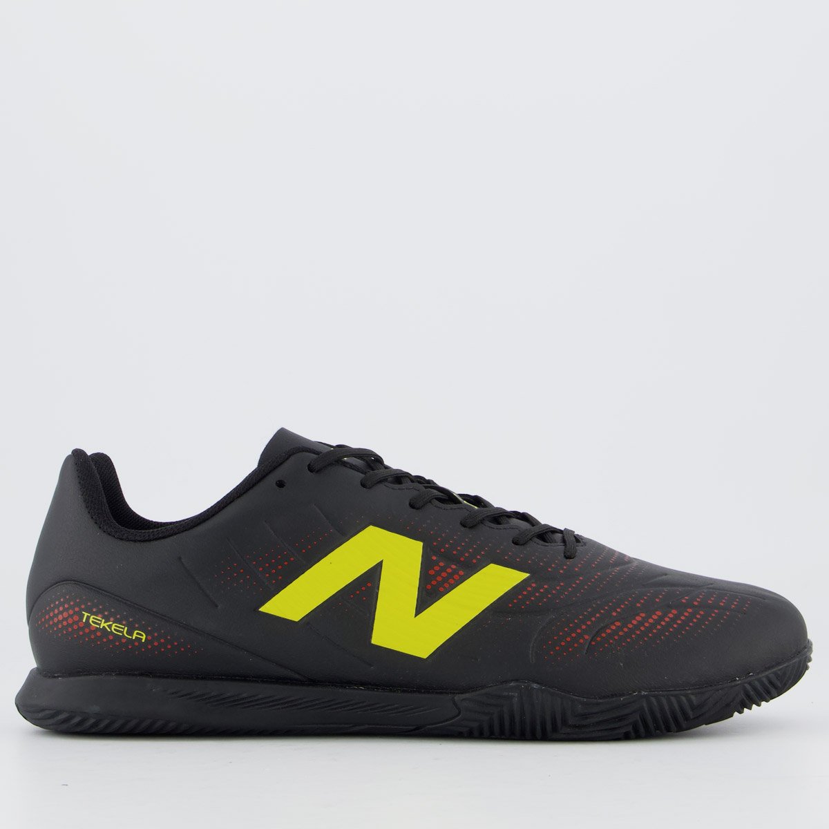 Chuteira New Balance Tekela Futsal Preta e Amarela