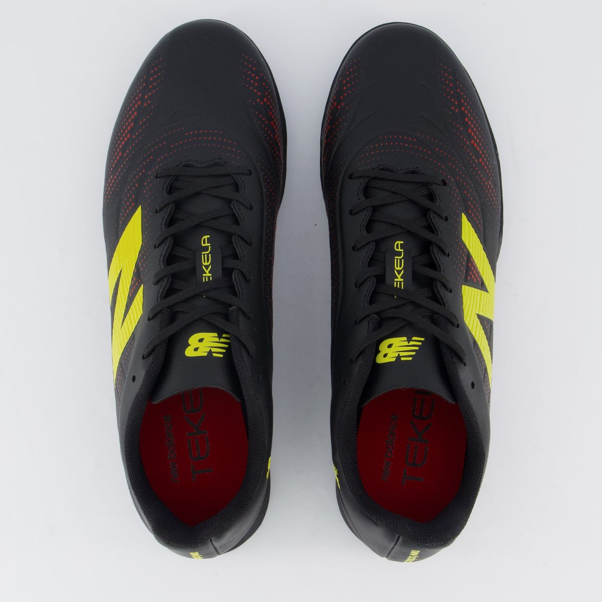 Chuteira New Balance Tekela Futsal Preta e Amarela Preto 4