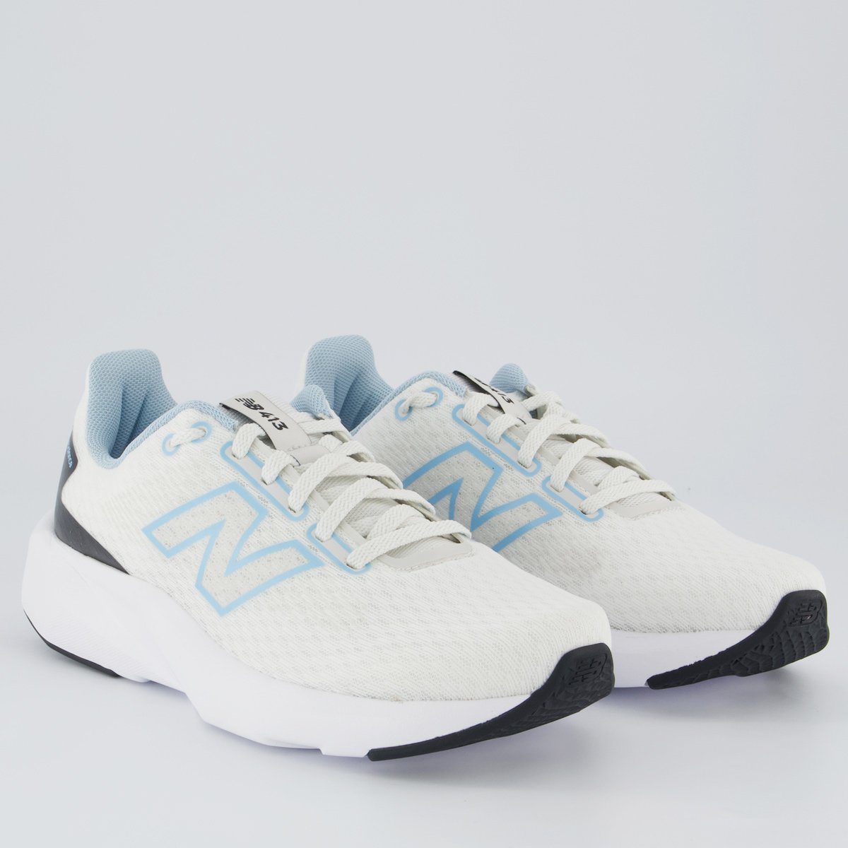 Tênis New Balance 413 V3 Feminino Off White e Azul Branco 2