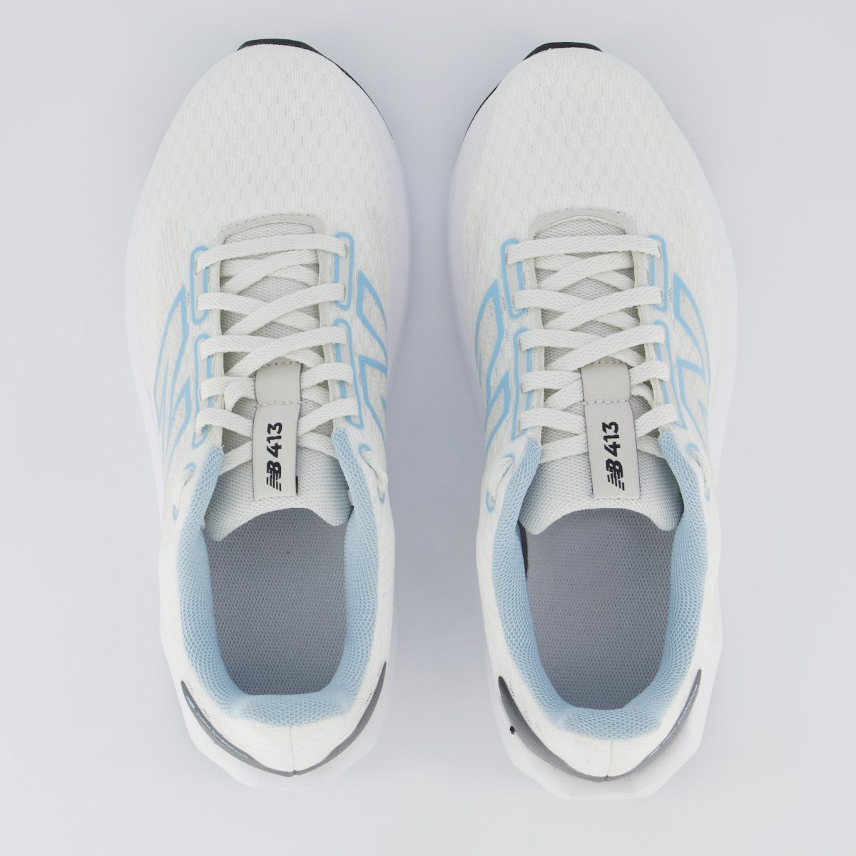 Tênis New Balance 413 V3 Feminino Off White e Azul Branco 4