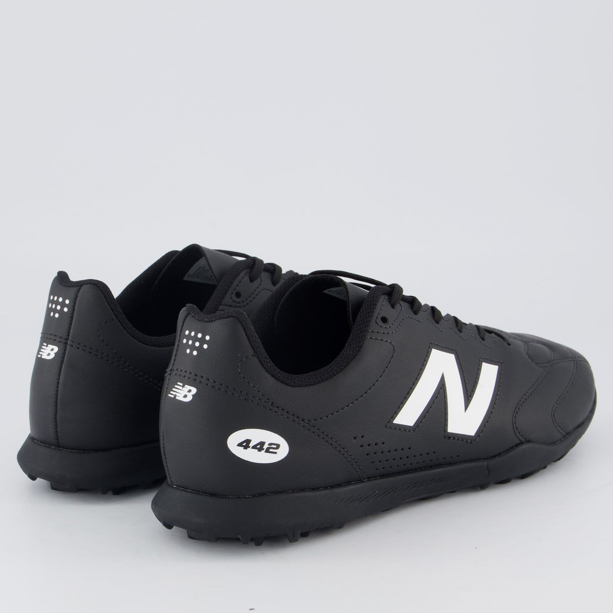 Chuteira New Balance 442 TF Society Preta e Branca Preto 3