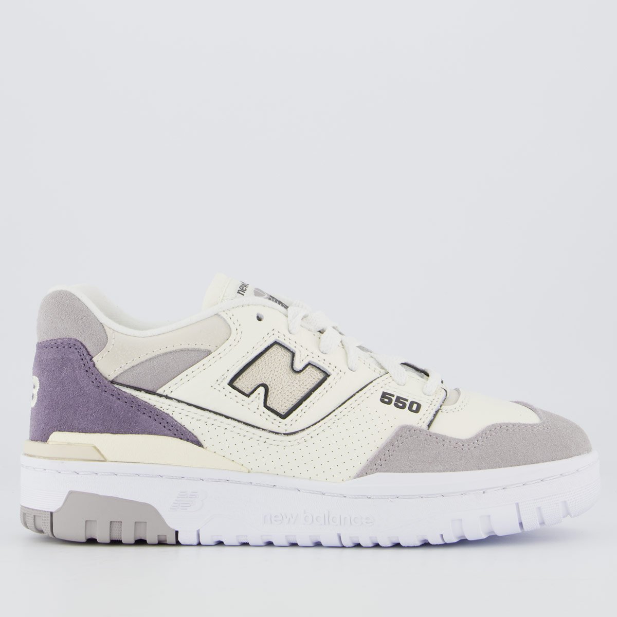 Tênis New Balance 550 Feminino Off-White e Cinza