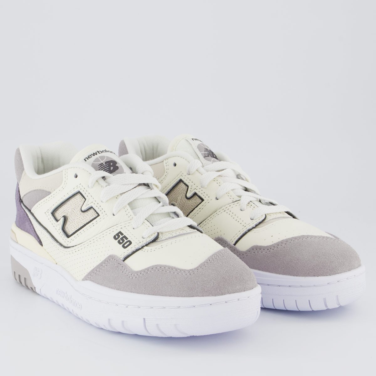 Tênis New Balance 550 Feminino Off-White e Cinza Off White 2