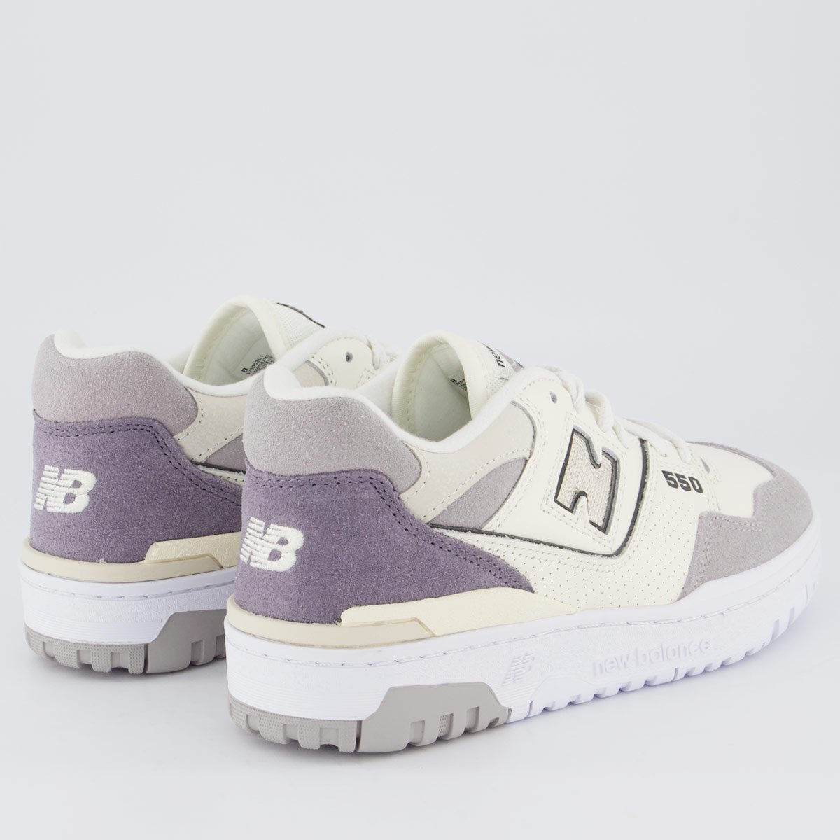 Tênis New Balance 550 Feminino Off-White e Cinza Off White 3