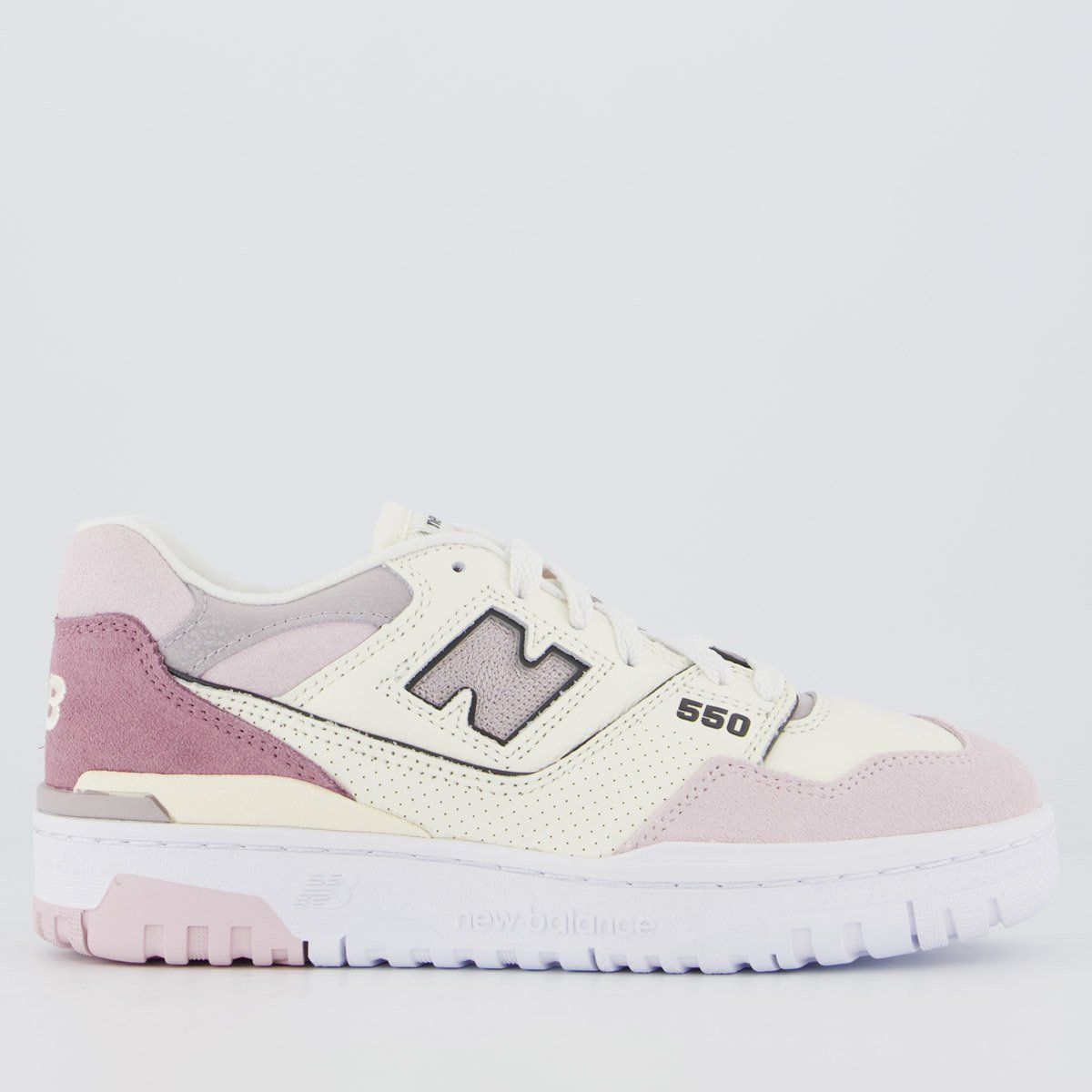 Tênis New Balance 550 Feminino Branco e Rosa