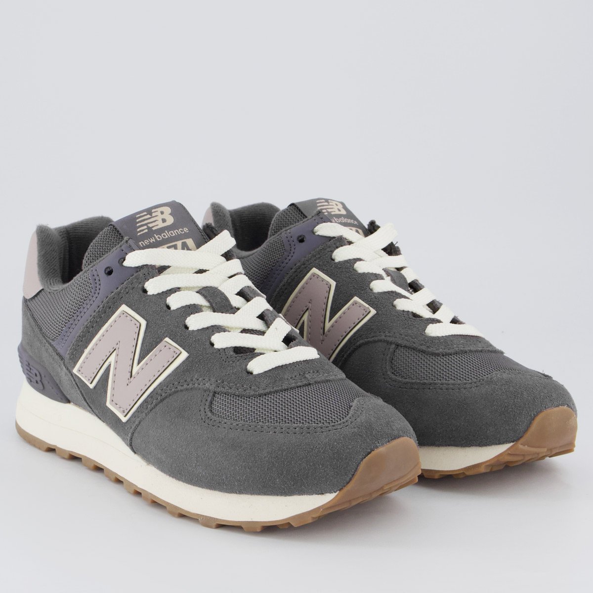 Tênis New Balance 574 V2 Feminino Grafite Cinza 2