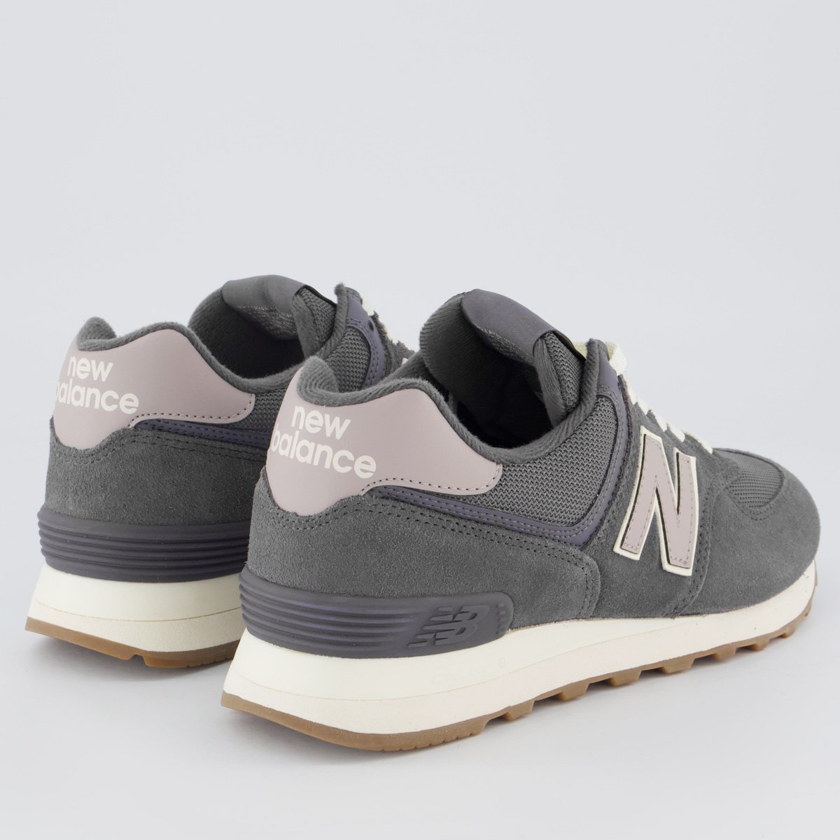 Tênis New Balance 574 V2 Feminino Grafite Cinza 3