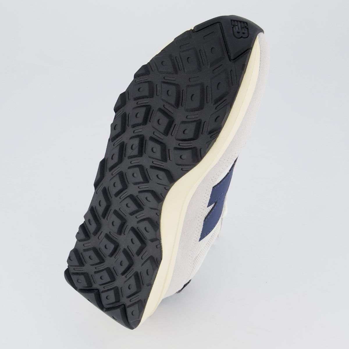 Tênis New Balance 370 V1 Off-White e Marinho Branco 5