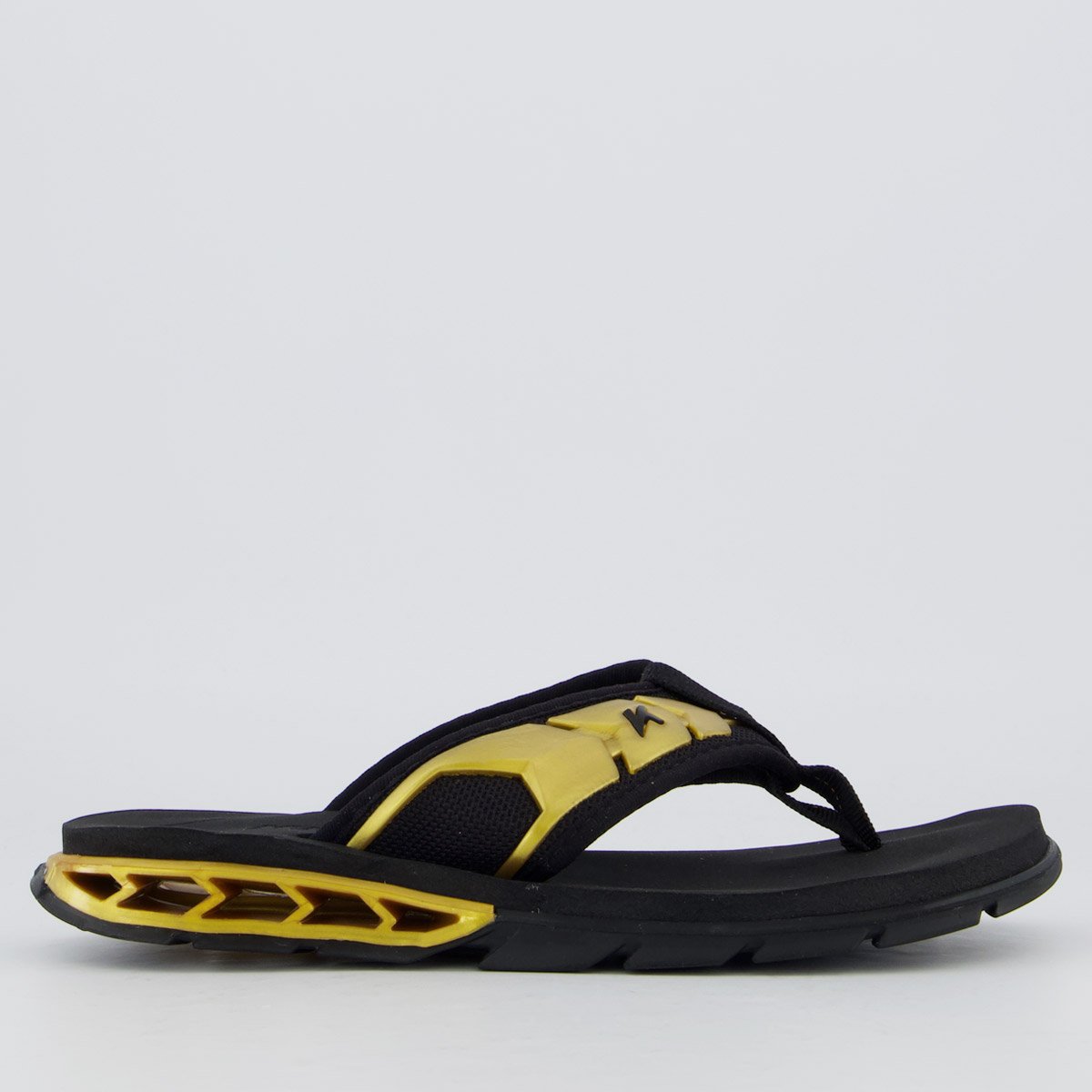 Chinelo Kenner Rakka Ultra Force Kids Preto e Dourado Preto/Dourado 2
