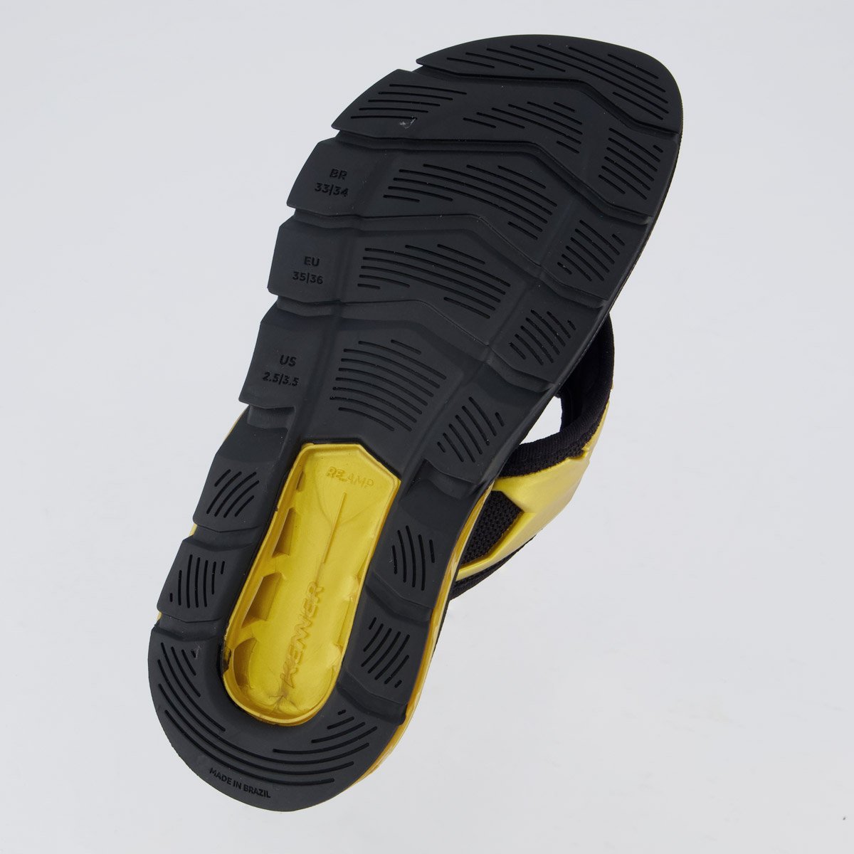Chinelo Kenner Rakka Ultra Force Kids Preto e Dourado Preto/Dourado 5