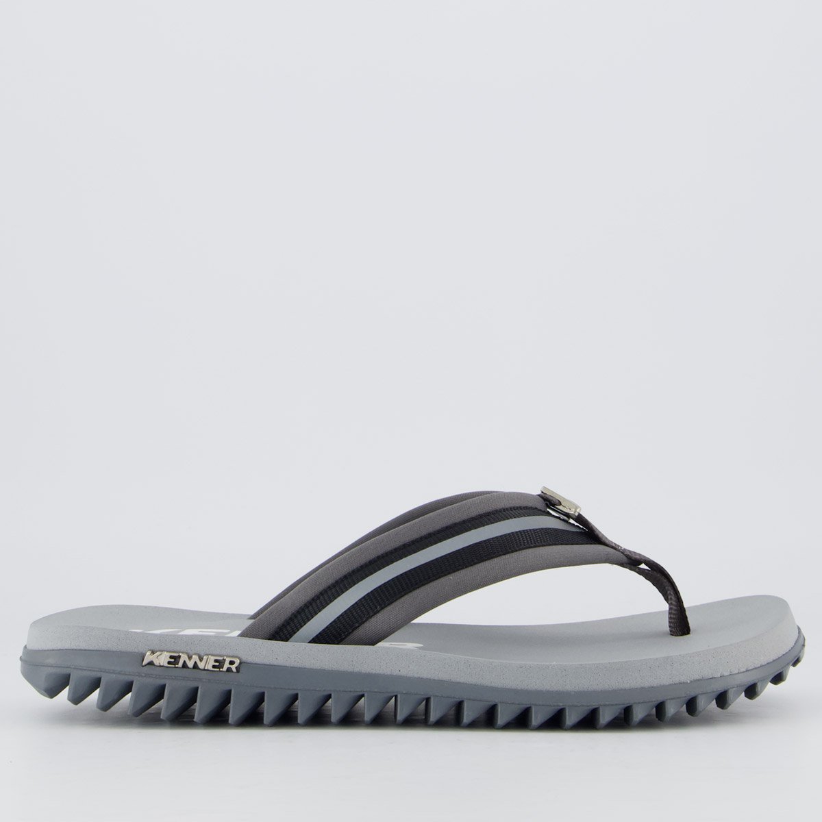 Chinelo Kenner Kivahn Reflex Cinza Cinza 2