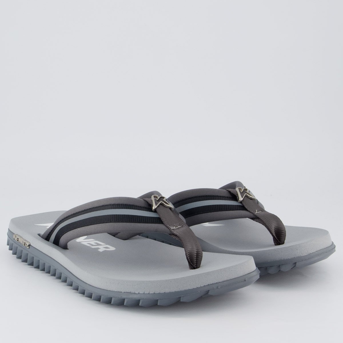 Chinelo Kenner Kivahn Reflex Cinza Cinza 3