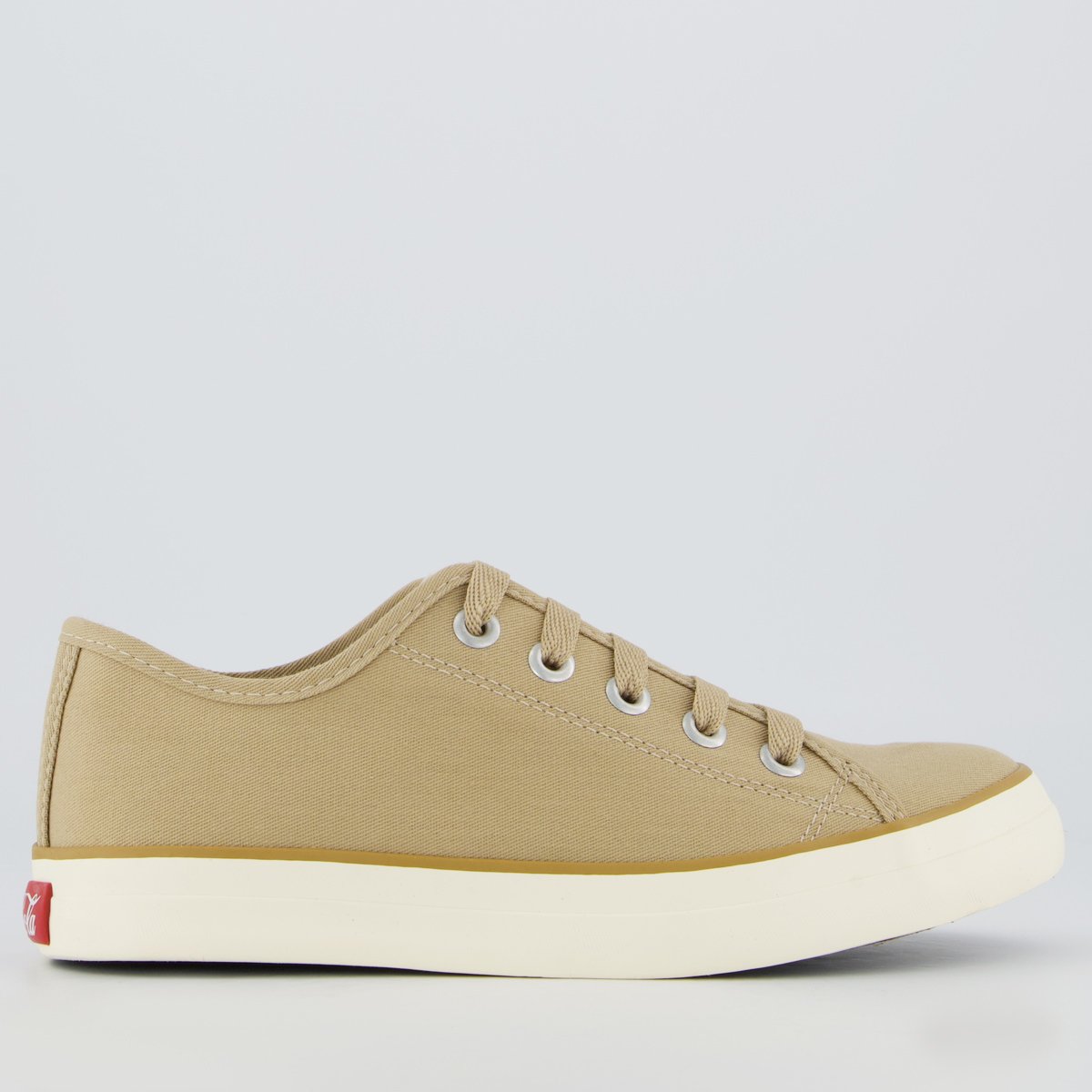 Tênis Coca Cola Stream Canvas Feminino Bege e Off White