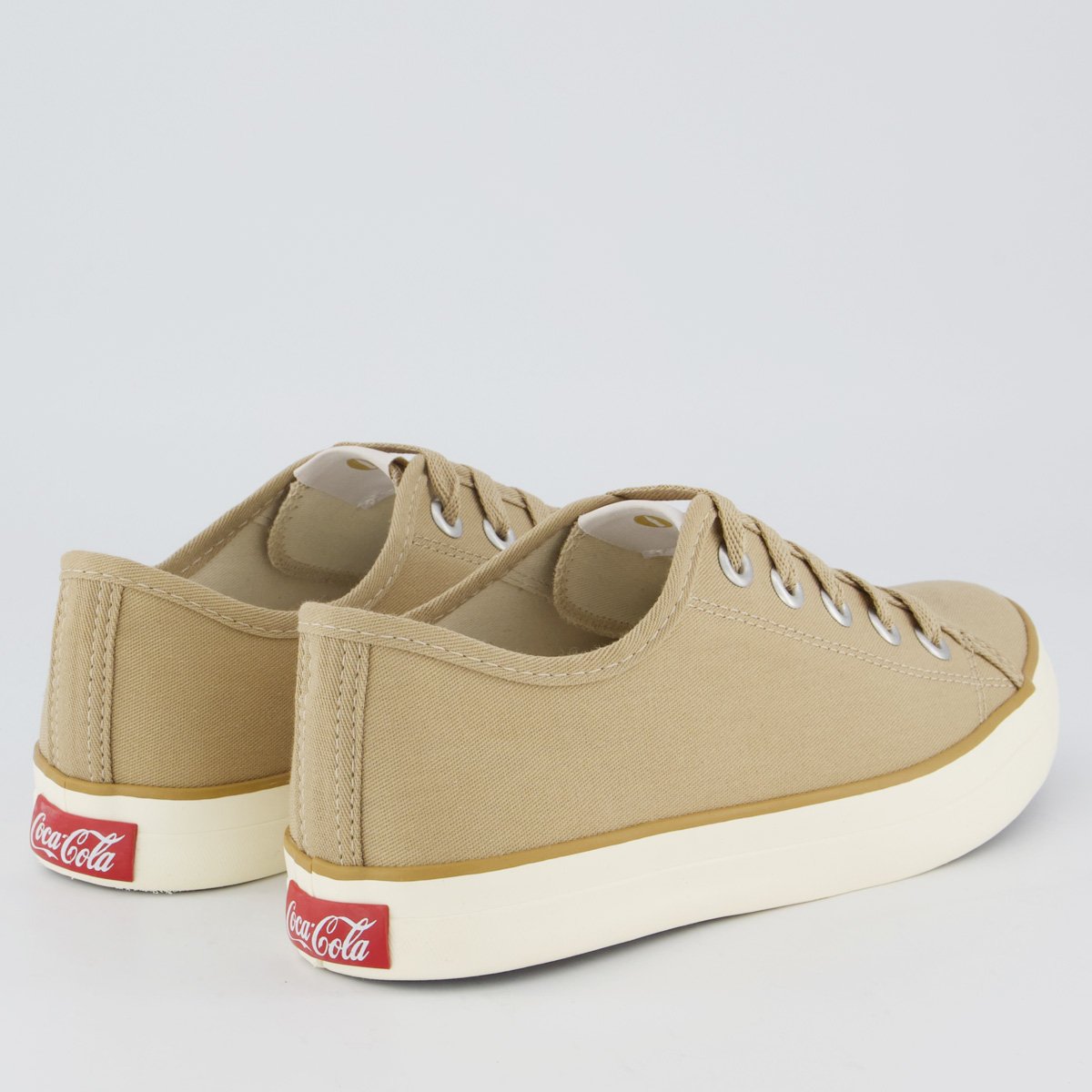 Tênis Coca Cola Stream Canvas Feminino Bege e Off White Bege 3