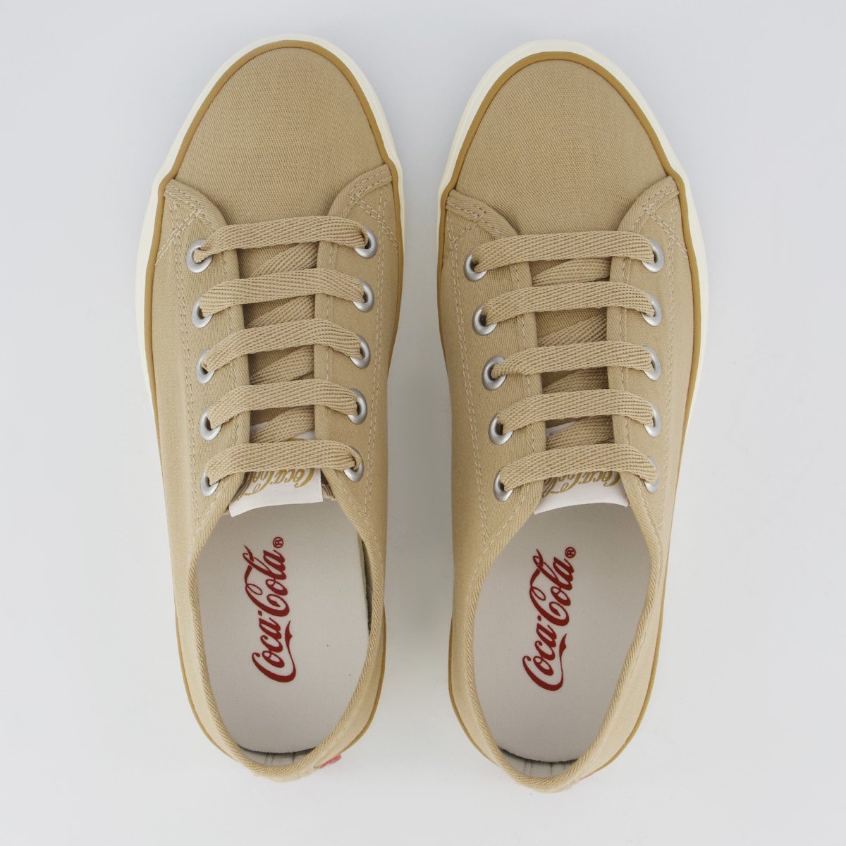 Tênis Coca Cola Stream Canvas Feminino Bege e Off White Bege 4