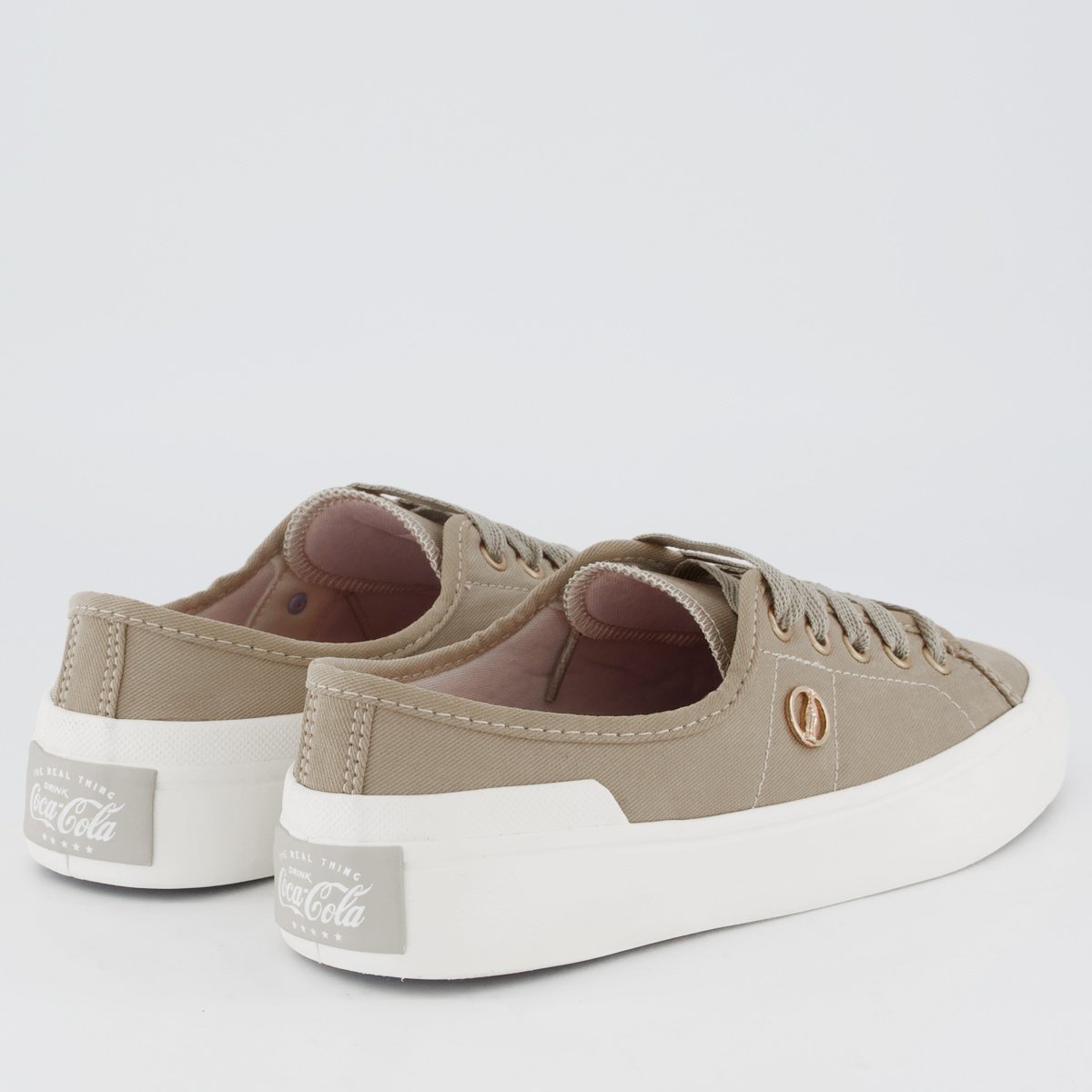 Tênis Coca Cola Pant Twill Feminino Marrom Marrom 3