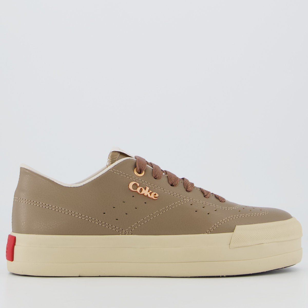 Tênis Coca Cola Lynx Town Platform Feminino Marrom