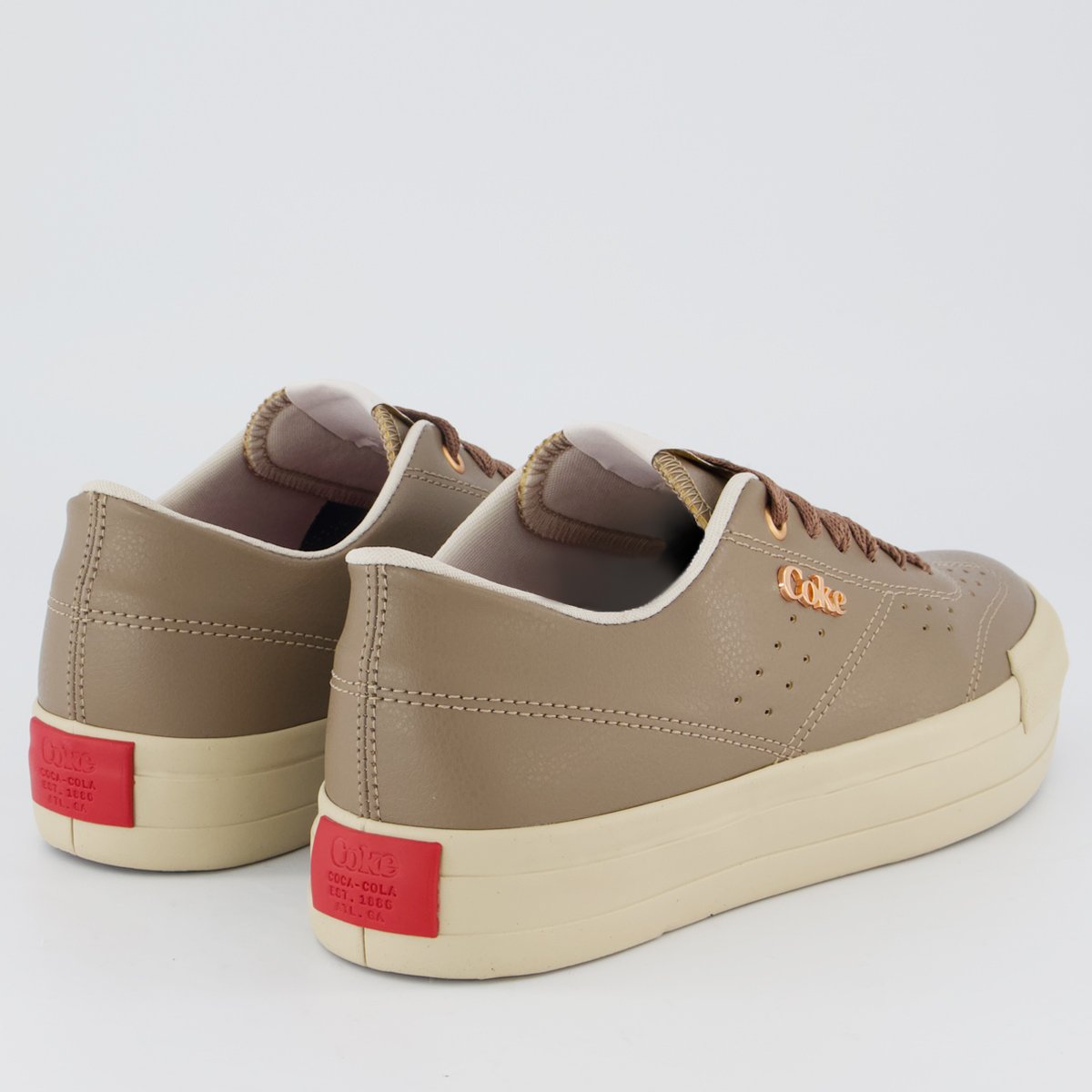 Tênis Coca Cola Lynx Town Platform Feminino Marrom Marrom 3