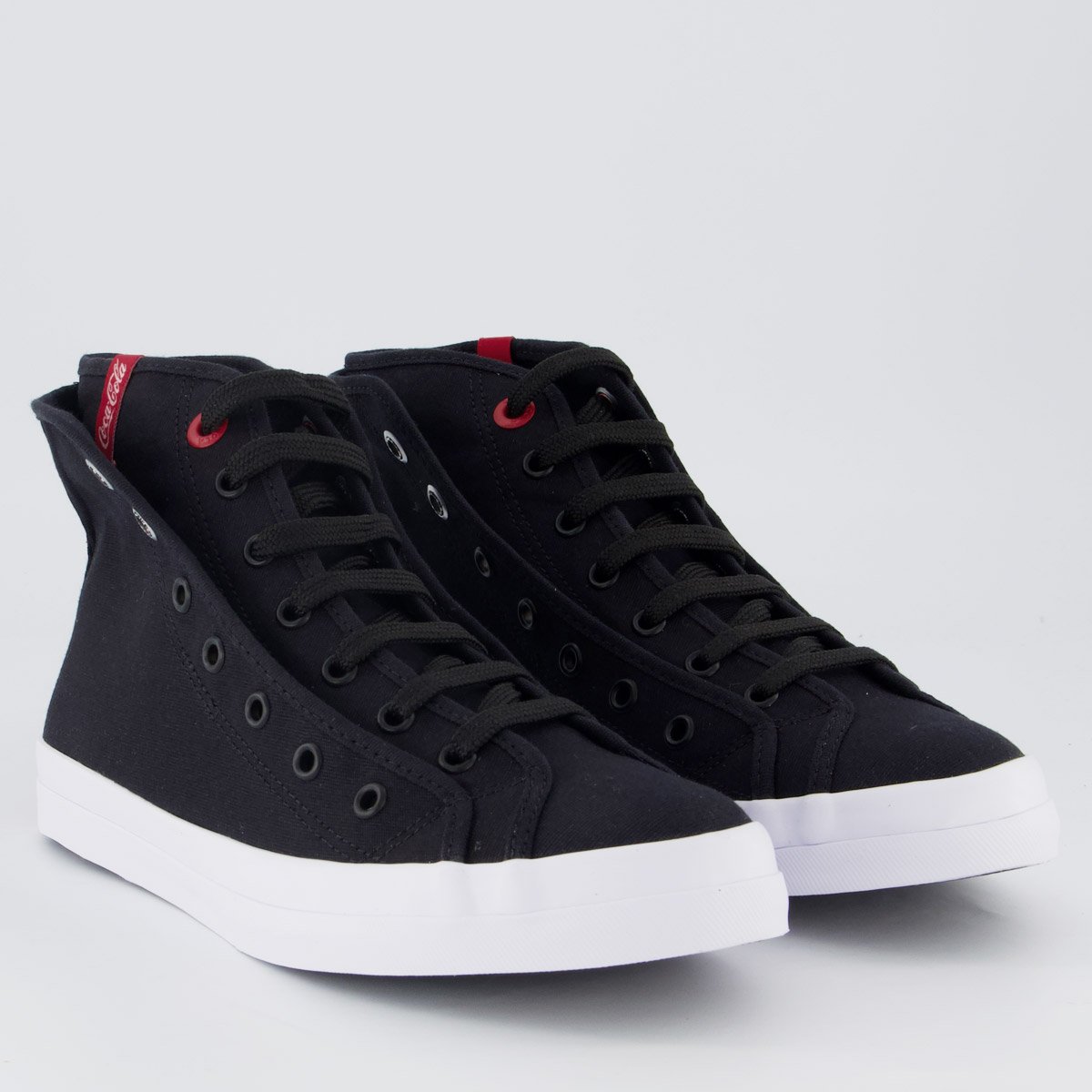 Tênis Coca Cola Steam Duble Feminino Preto Preto 2