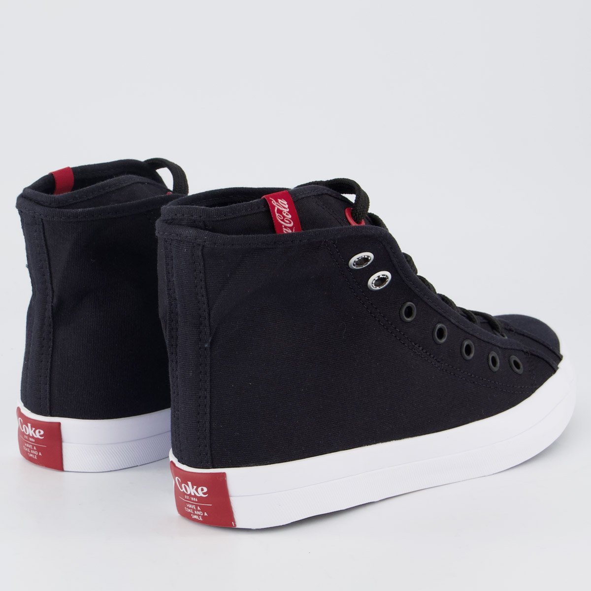 Tênis Coca Cola Steam Duble Feminino Preto Preto 3