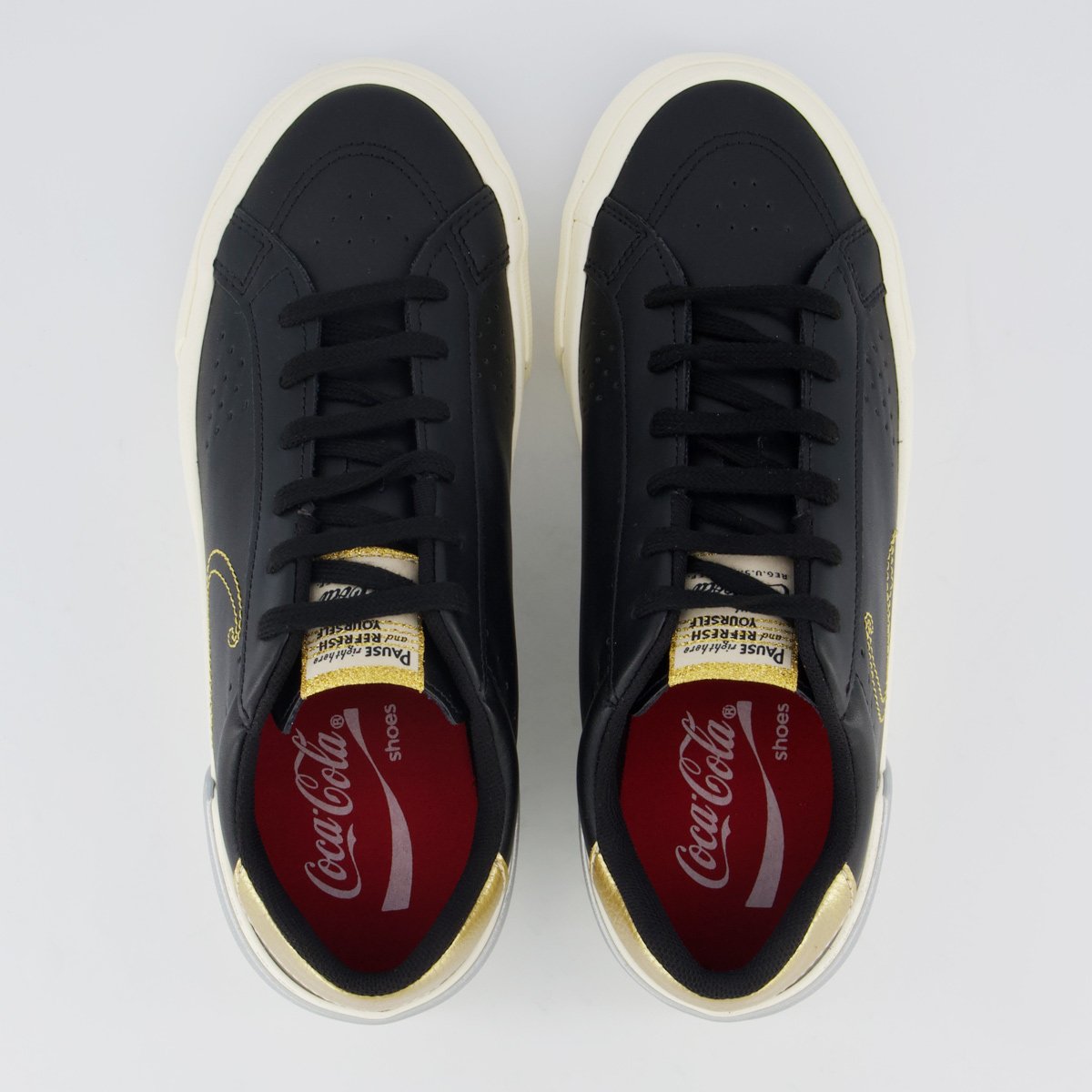 Tênis Coca Cola Lavine Town Feminino Preto Preto 4