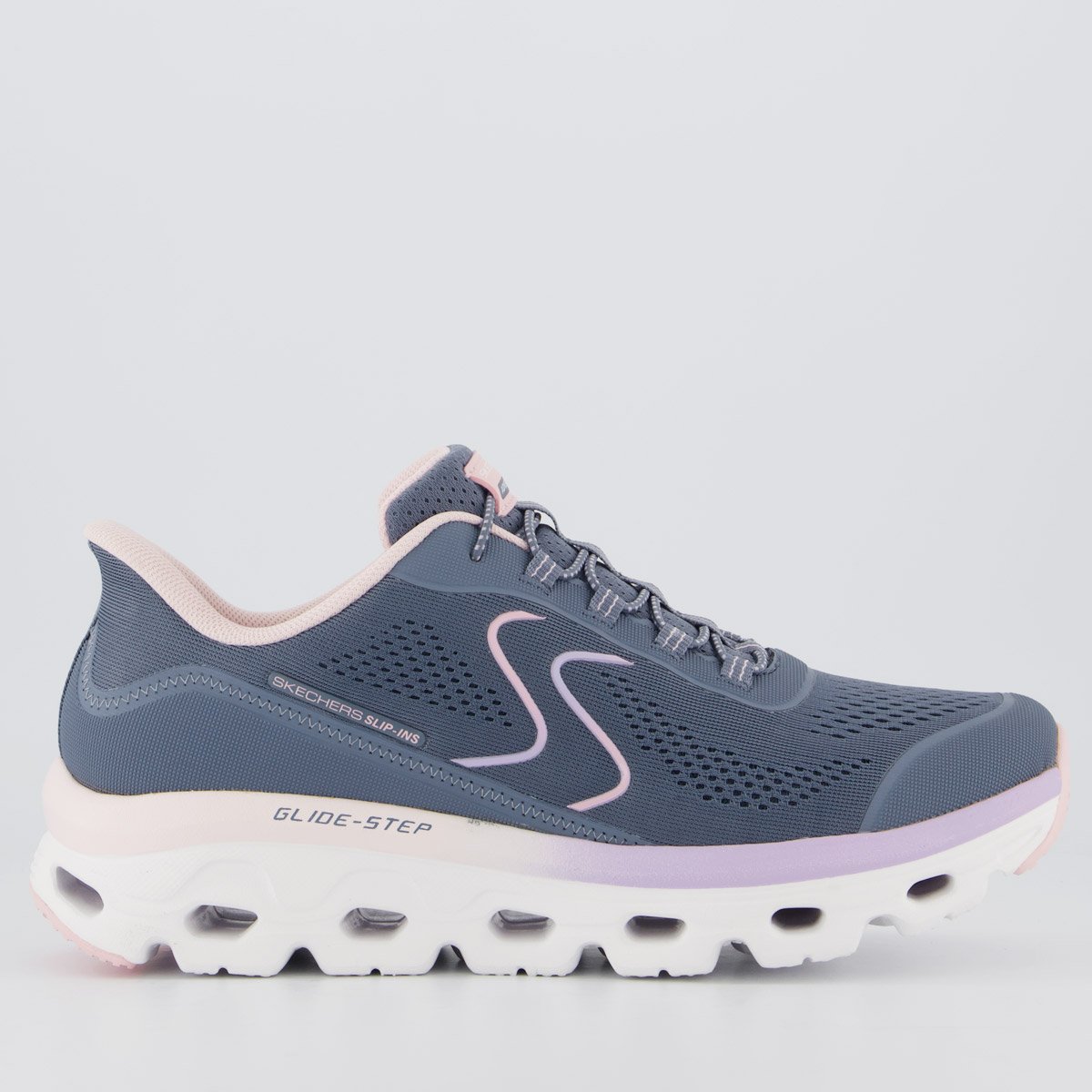 Tênis Skechers Glide-Step Sole Feminino Cinza