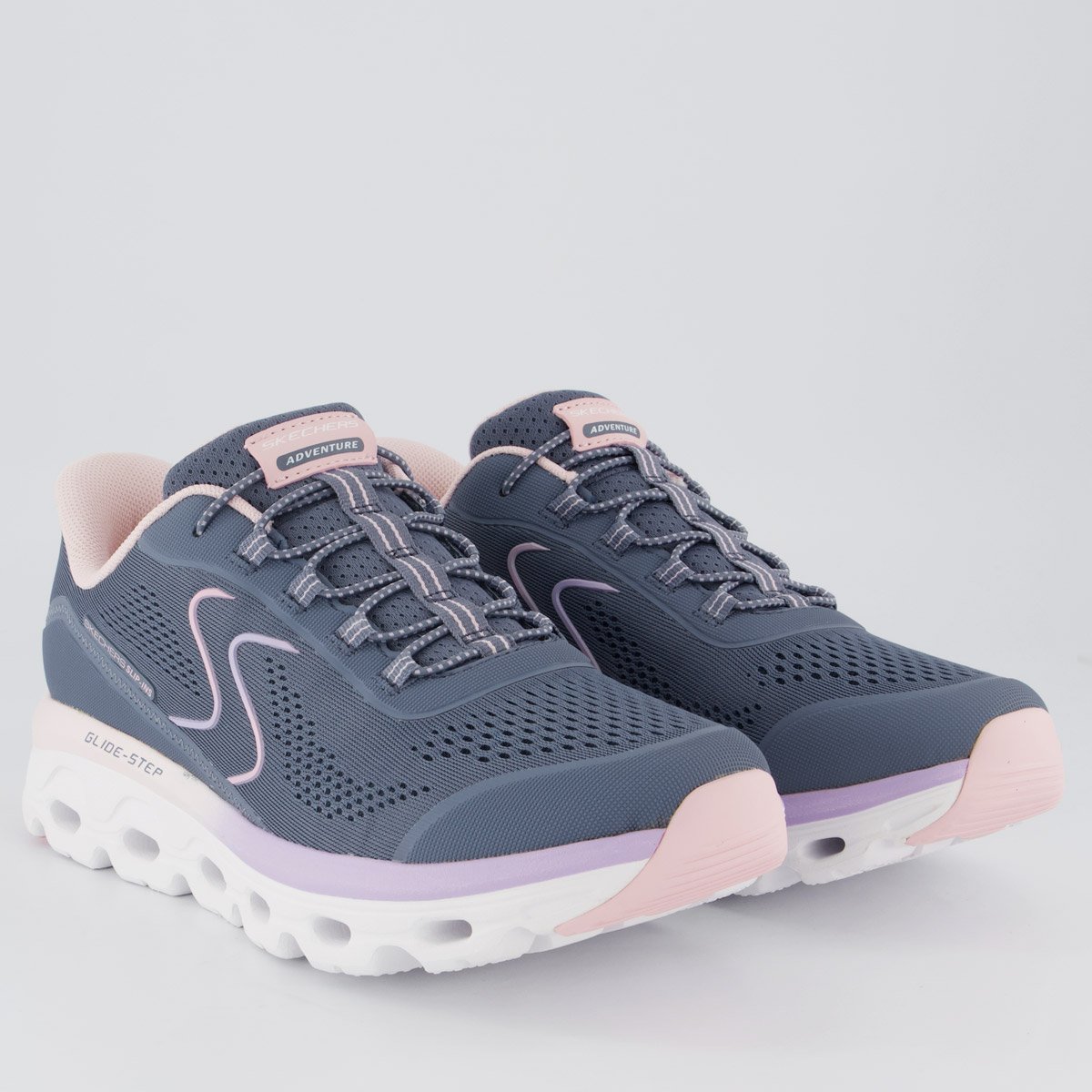 Tênis Skechers Glide-Step Sole Feminino Cinza Cinza 2