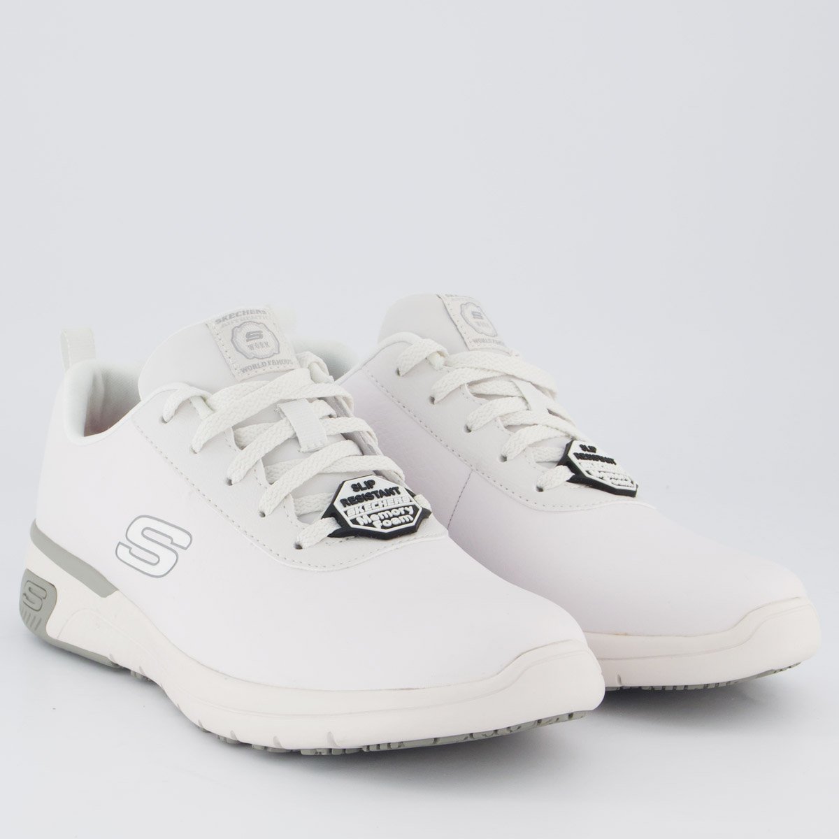 Tênis Skechers Marsing-Gmina Feminino Branco Branco 2