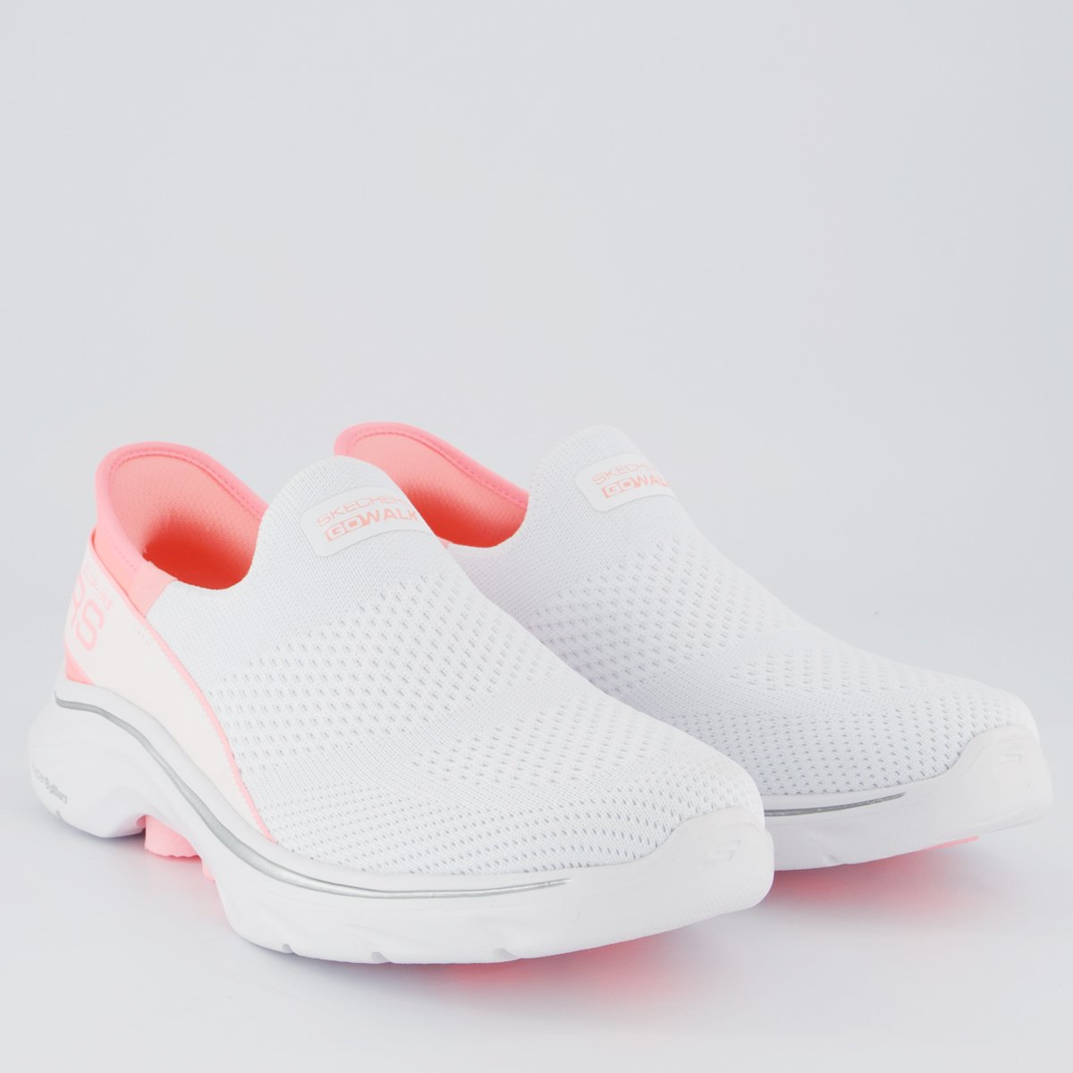 Tênis Skechers Go Walk 7 Feminino Branco Branco 2