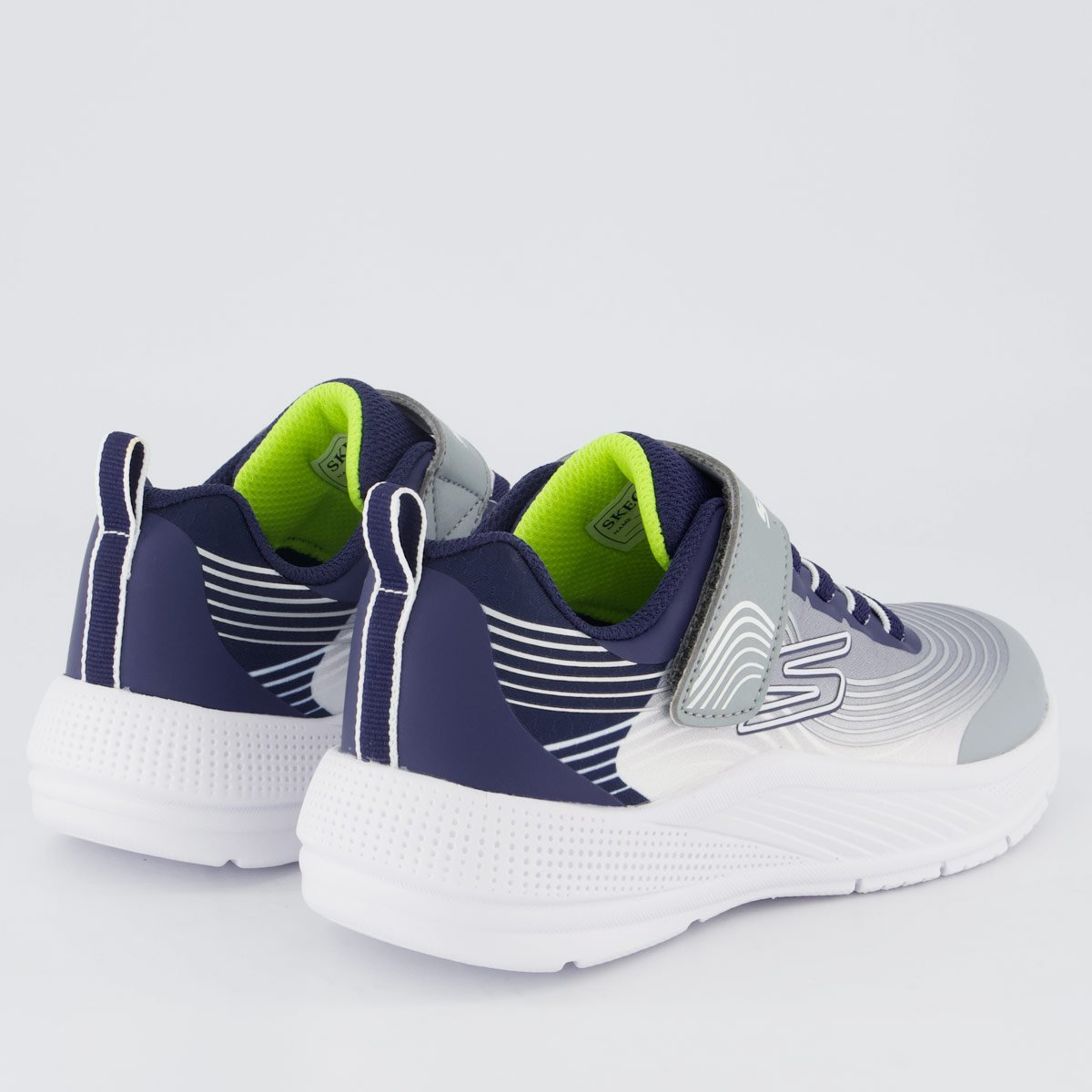 Tênis Skechers Microspec Advance Infantil Cinza e Azul Cinza 3