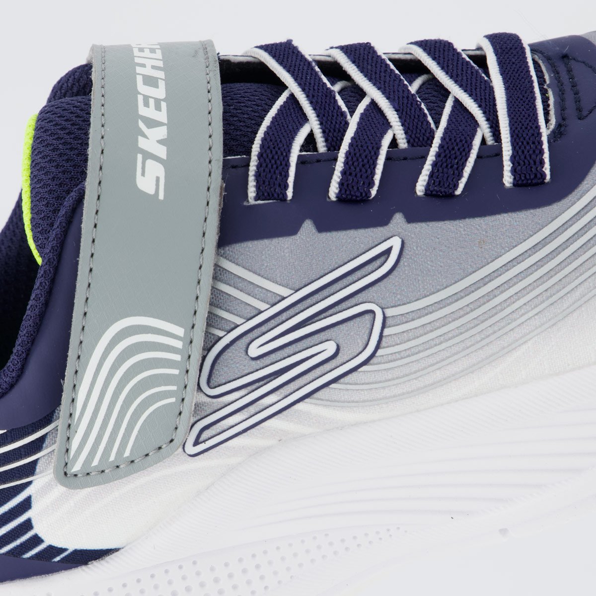 Tênis Skechers Microspec Advance Infantil Cinza e Azul Cinza 7