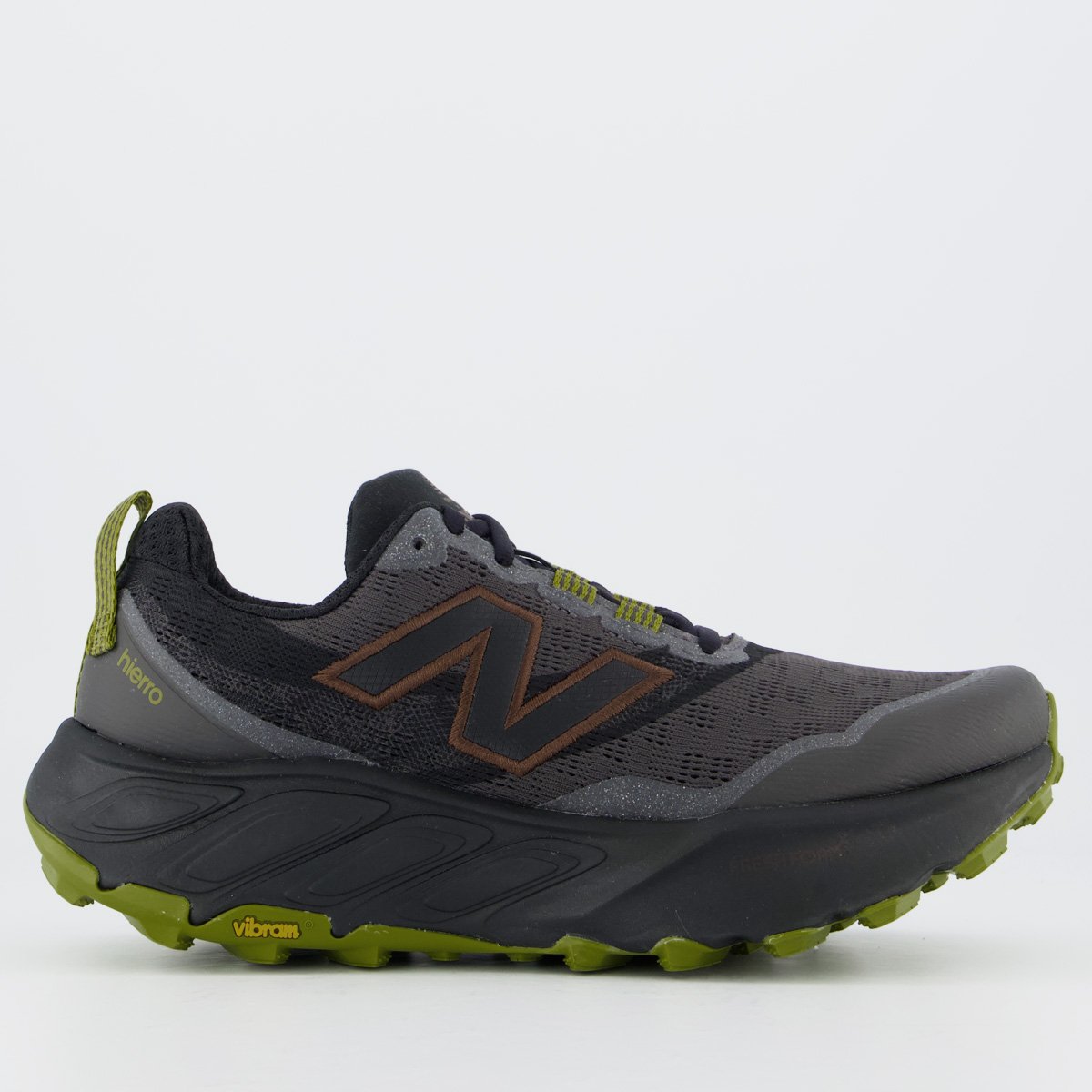 Tênis New Balance Fresh Foam X Hierro V9 Preto e Verde