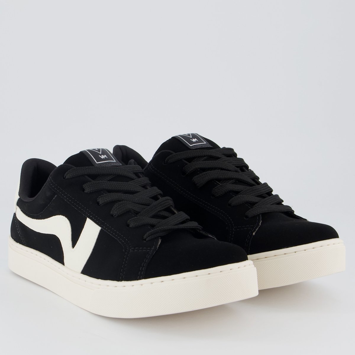 Tênis Via Marte V016 Feminino Preto e Branco Preto 2