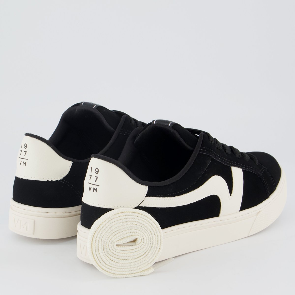 Tênis Via Marte V016 Feminino Preto e Branco Preto 3