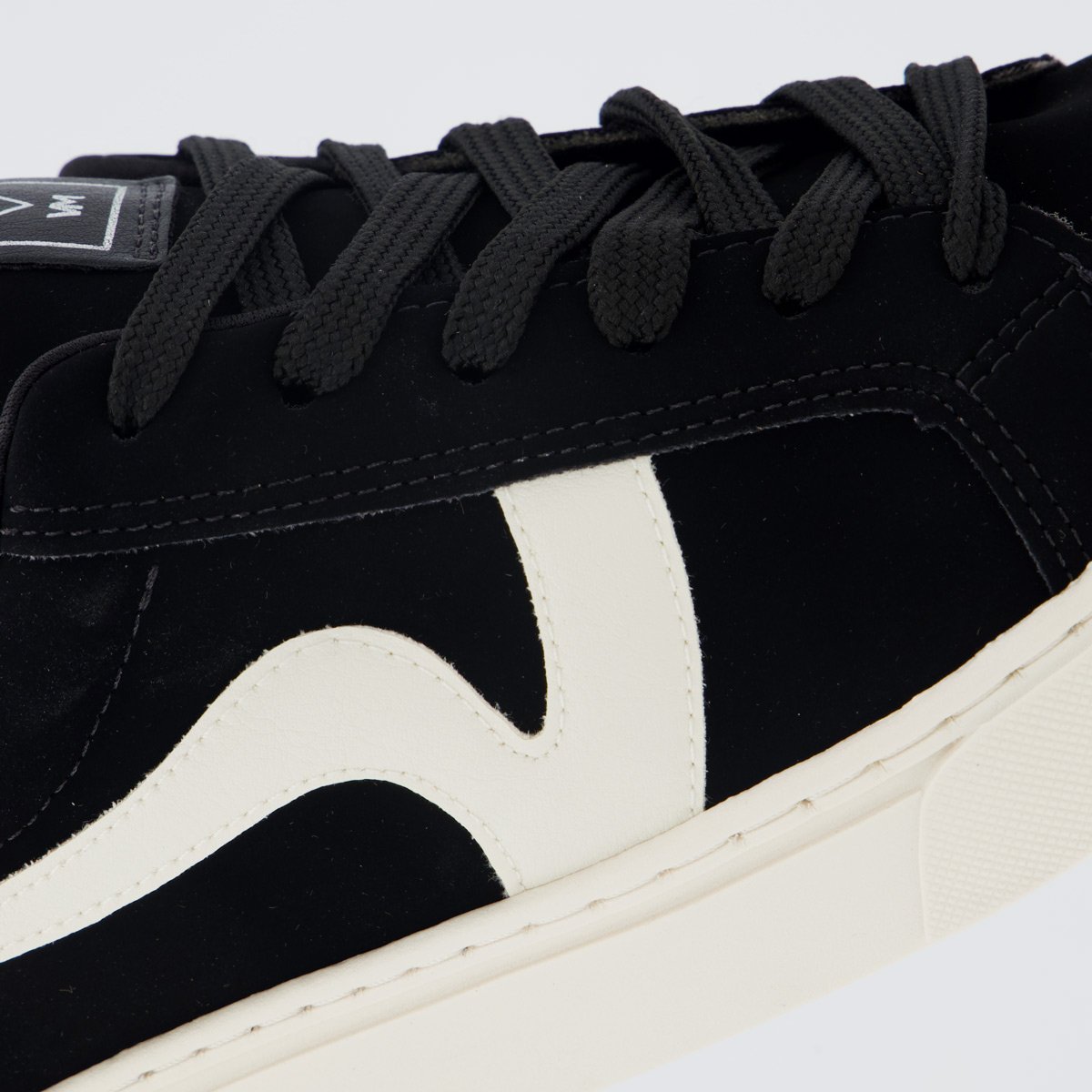 Tênis Via Marte V016 Feminino Preto e Branco Preto 7