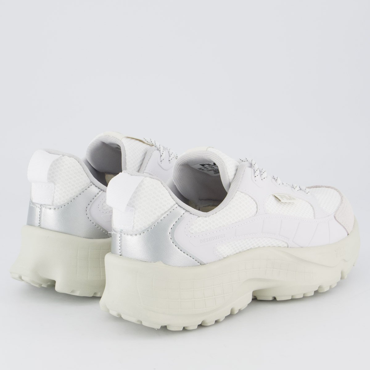 Tênis Fila Destroyer Feminino Branco e Cinza Branco 3