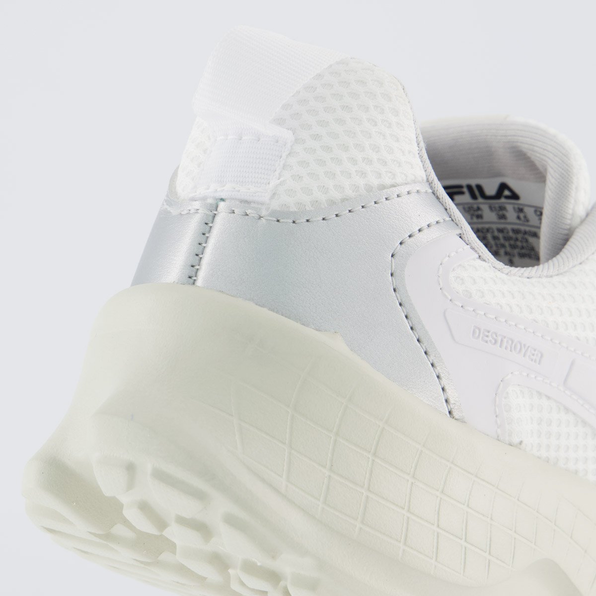 Tênis Fila Destroyer Feminino Branco e Cinza Branco 6