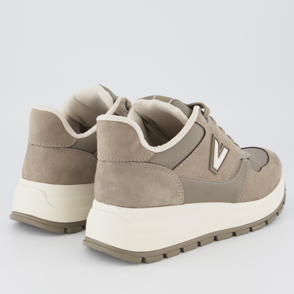 Tênis Via Marte V242 Feminino Marrom e Branco Marrom 3