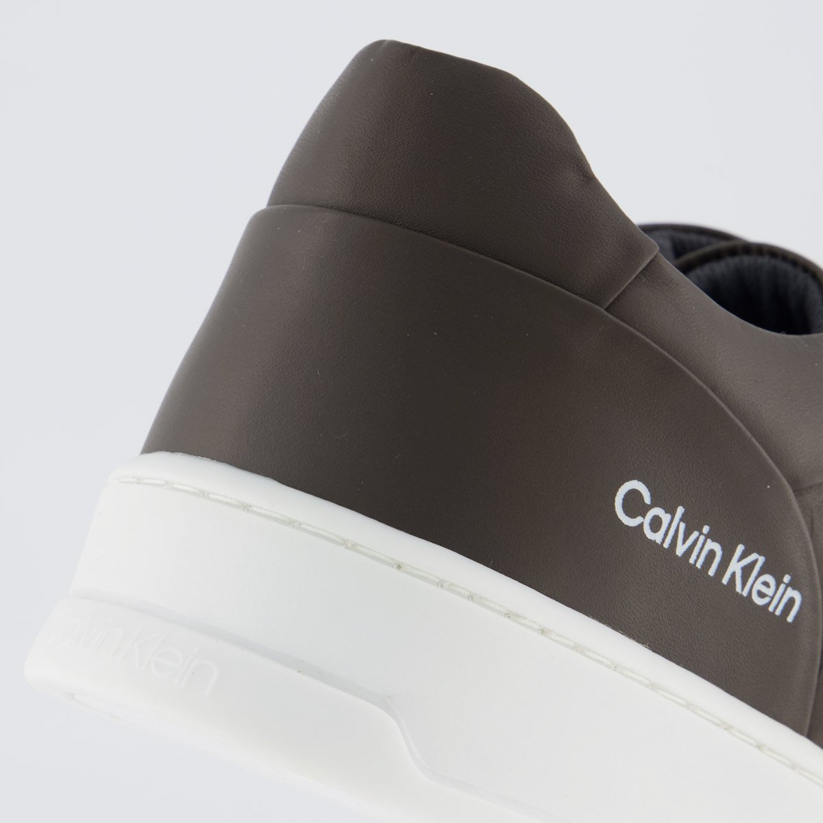 Tênis Calvin Klein Basic Marrom e Branco Marrom 6