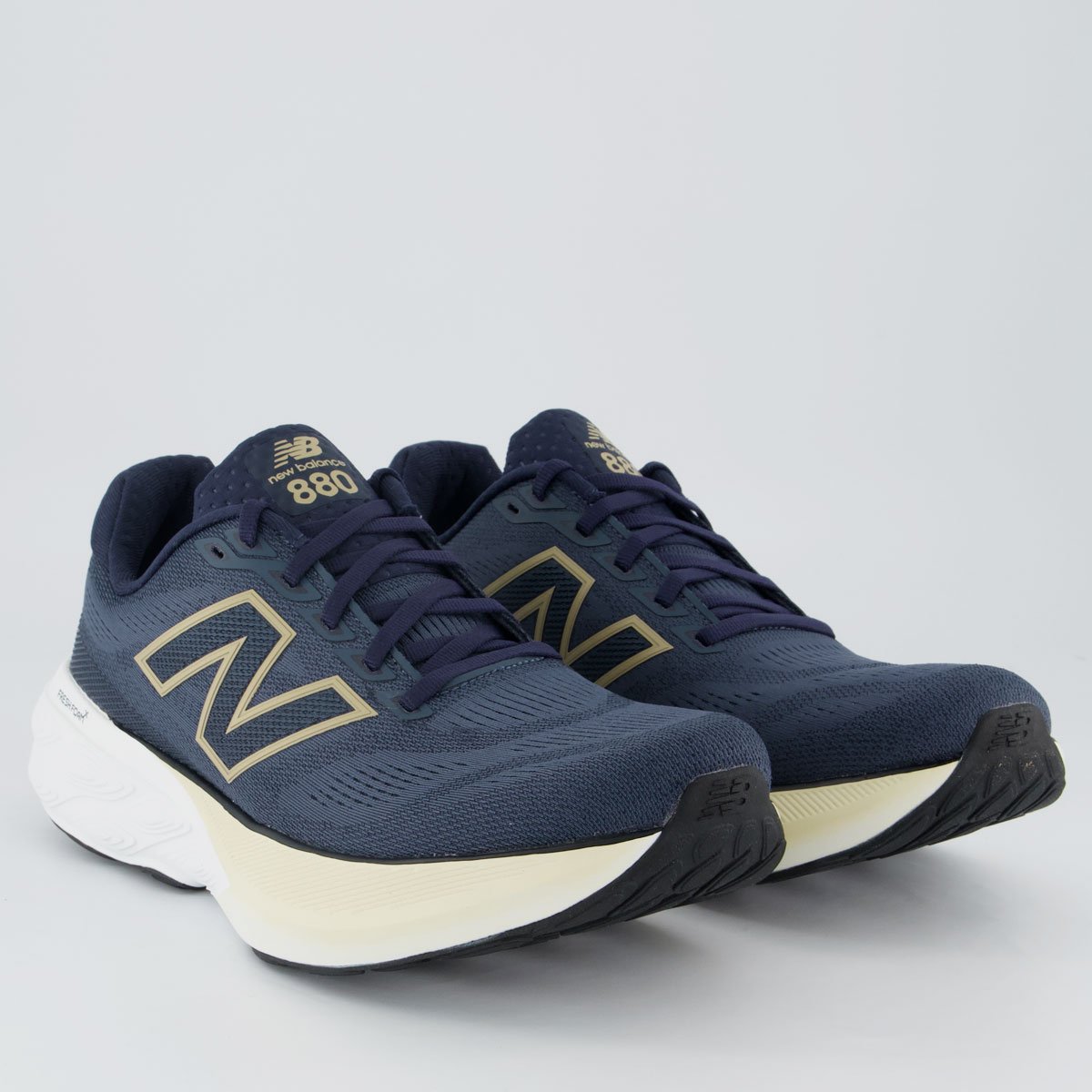 Tênis New Balance Fresh Foam X 880 V15 Marinho e Bege Azul Marinho 2