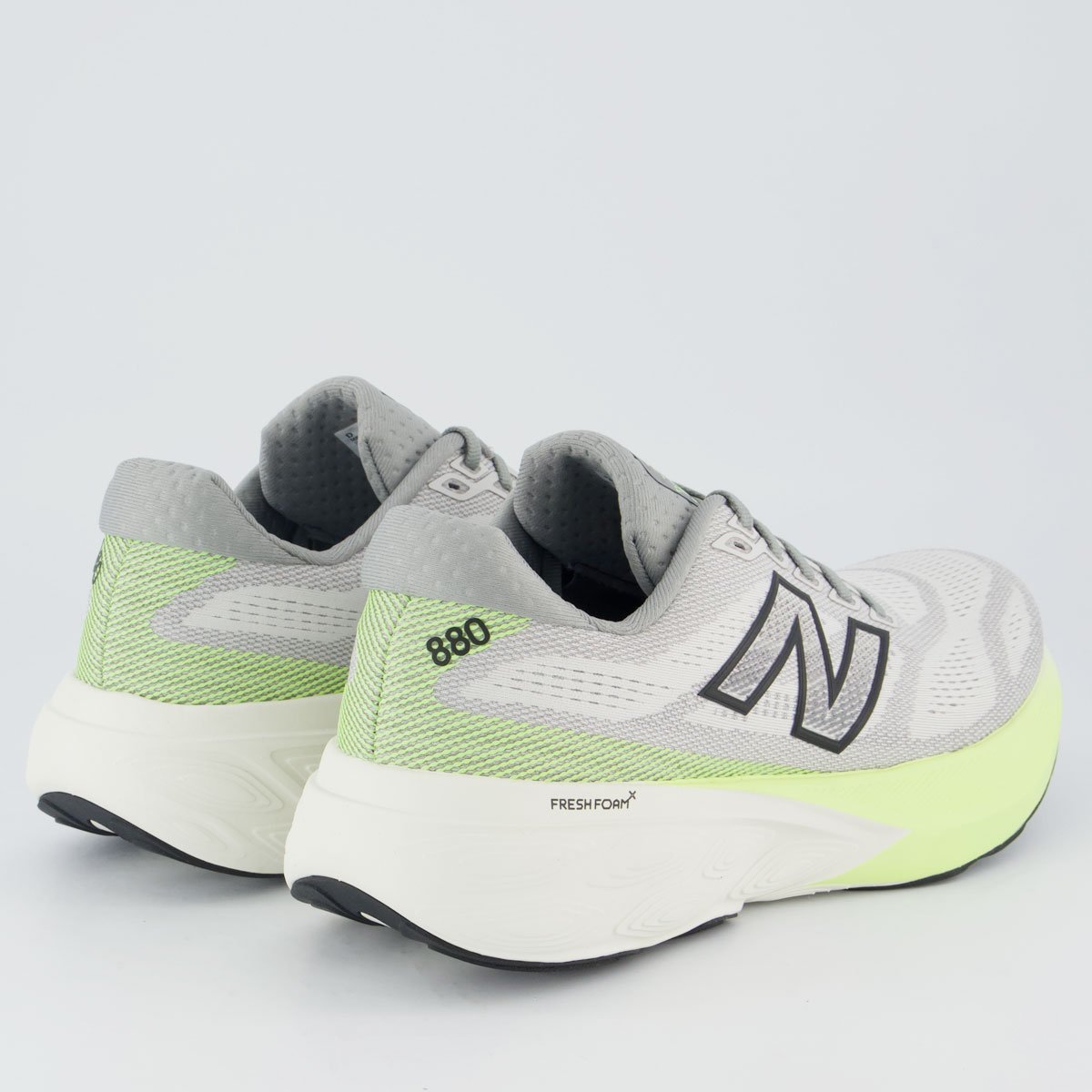 Tênis New Balance Fresh Foam X 880 V15 Cinza e Verde Roxo 3