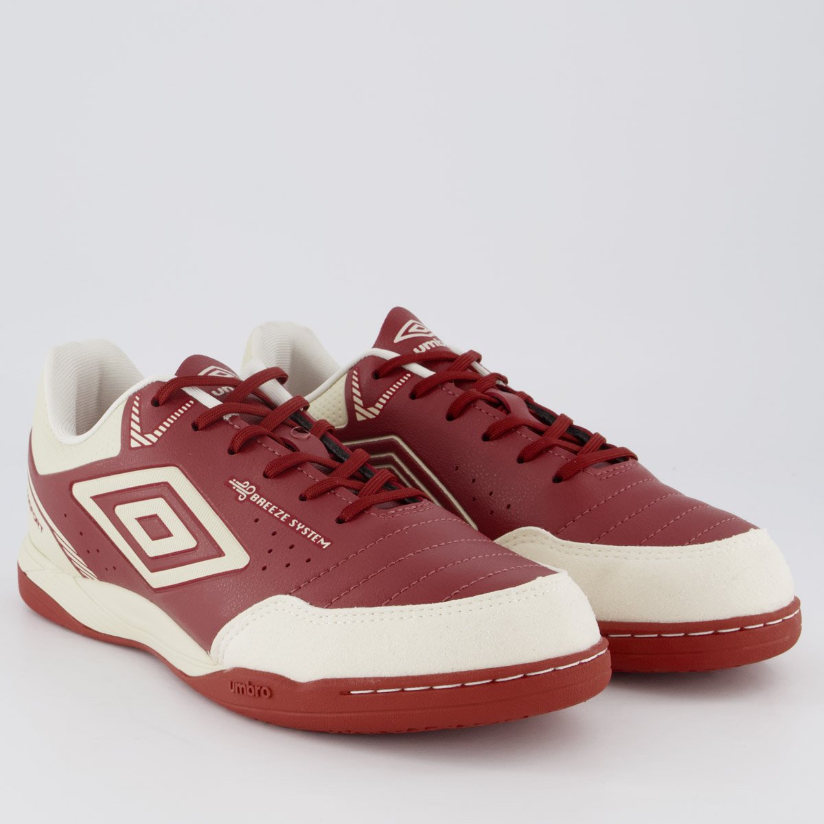 Chuteira Umbro Neo Comfort Futsal Branca e Vermelha Vermelho 2