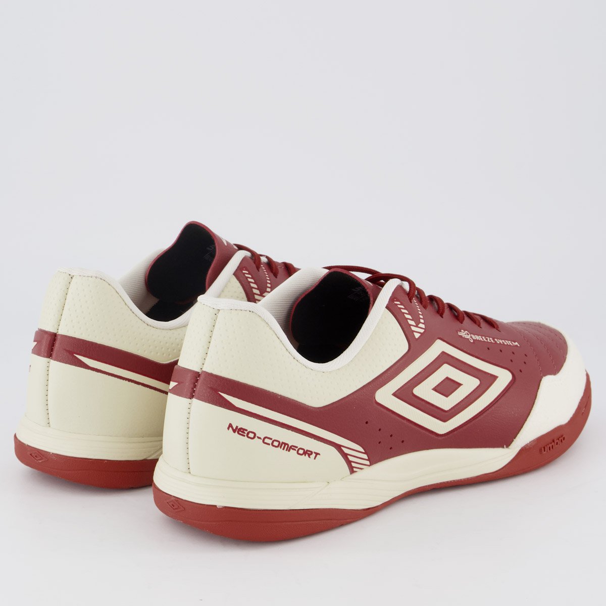 Chuteira Umbro Neo Comfort Futsal Branca e Vermelha Vermelho 3