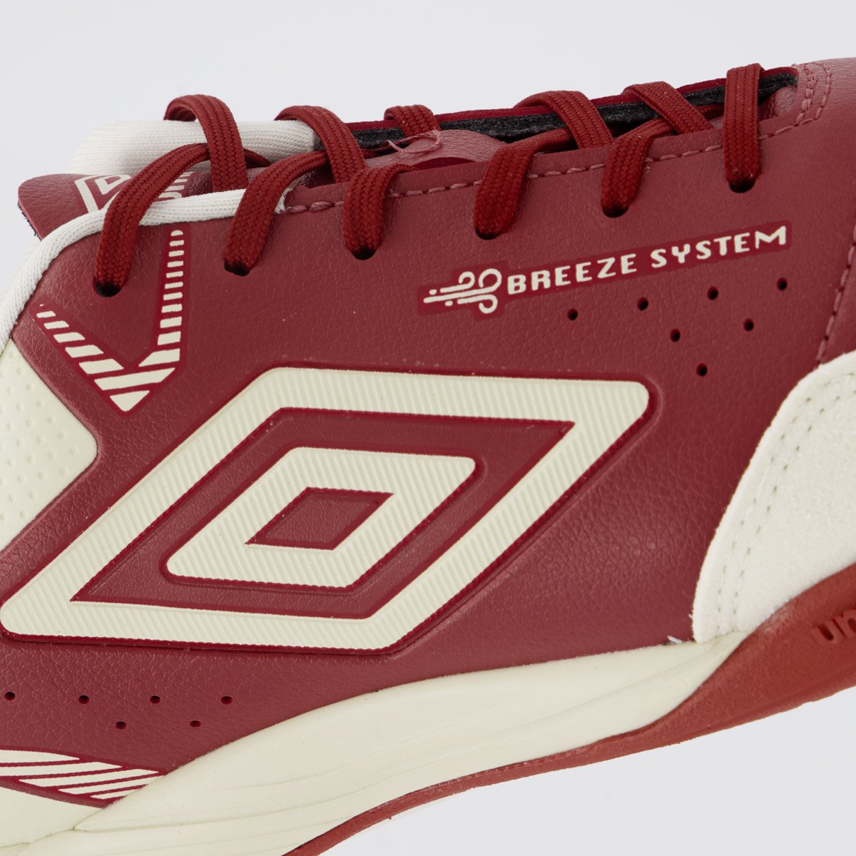 Chuteira Umbro Neo Comfort Futsal Branca e Vermelha Vermelho 7